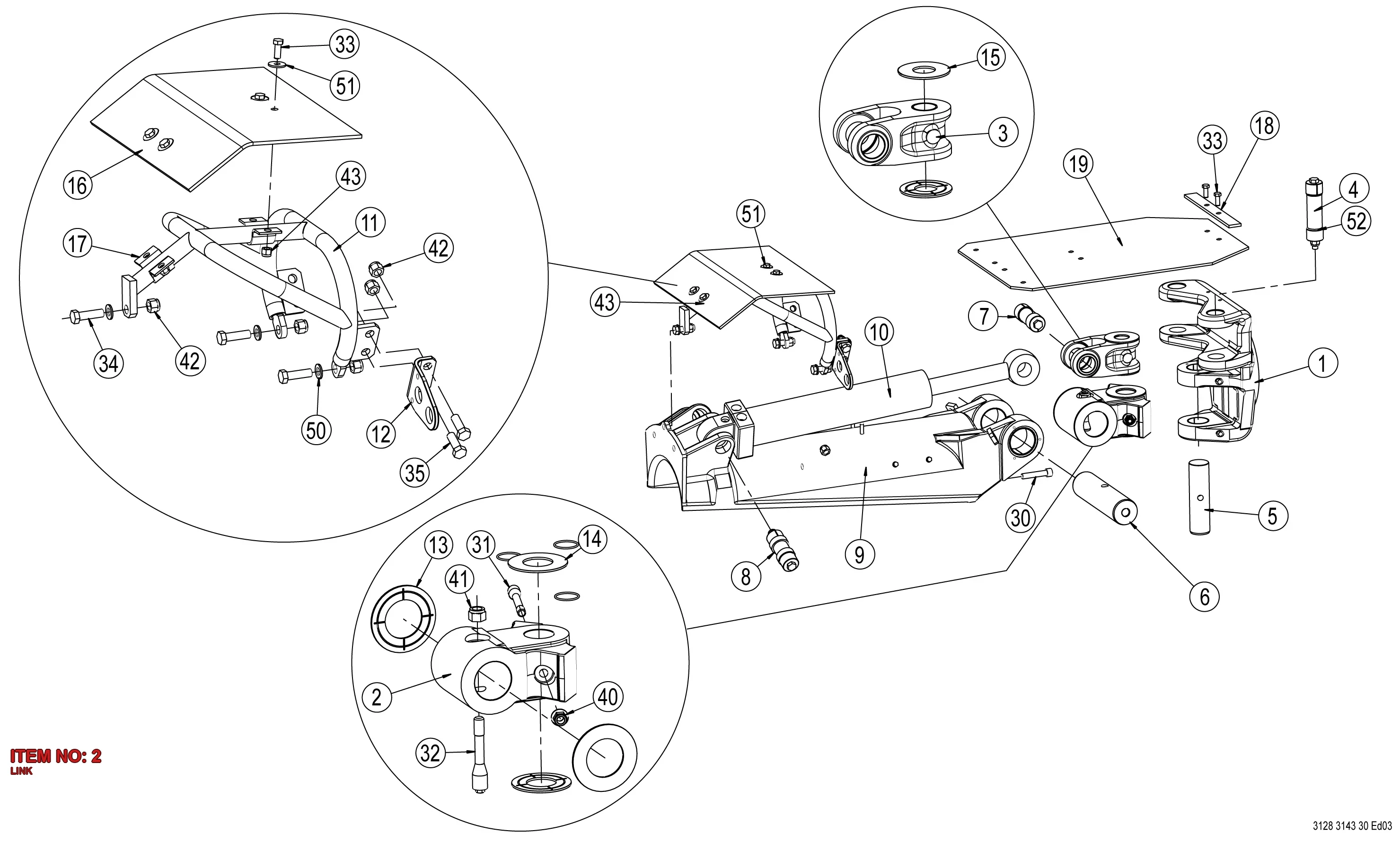3128 2800 05 LINK - Technical Drawing
