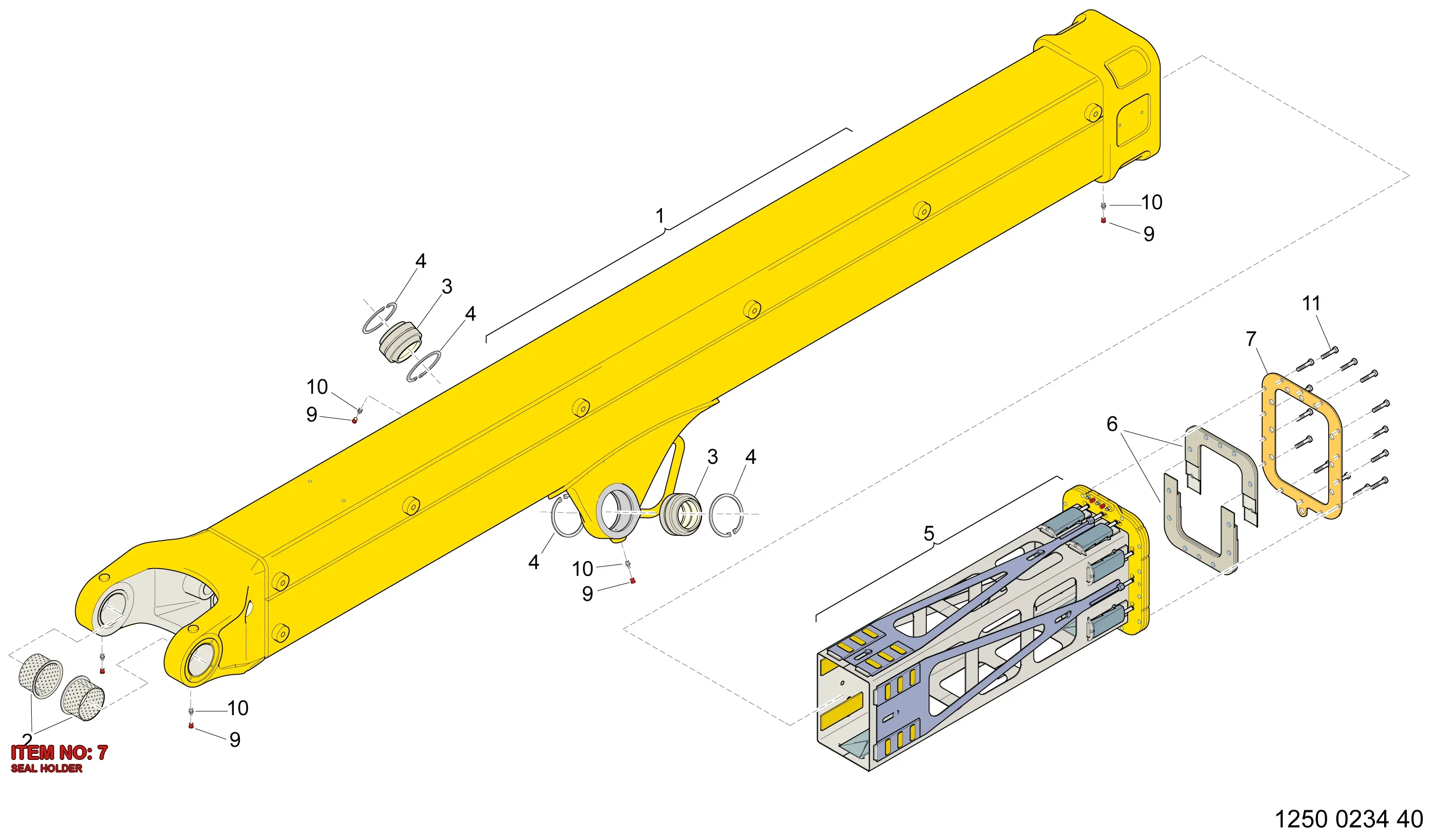 3128 2809 00 SEAL HOLDER - Technical Drawing