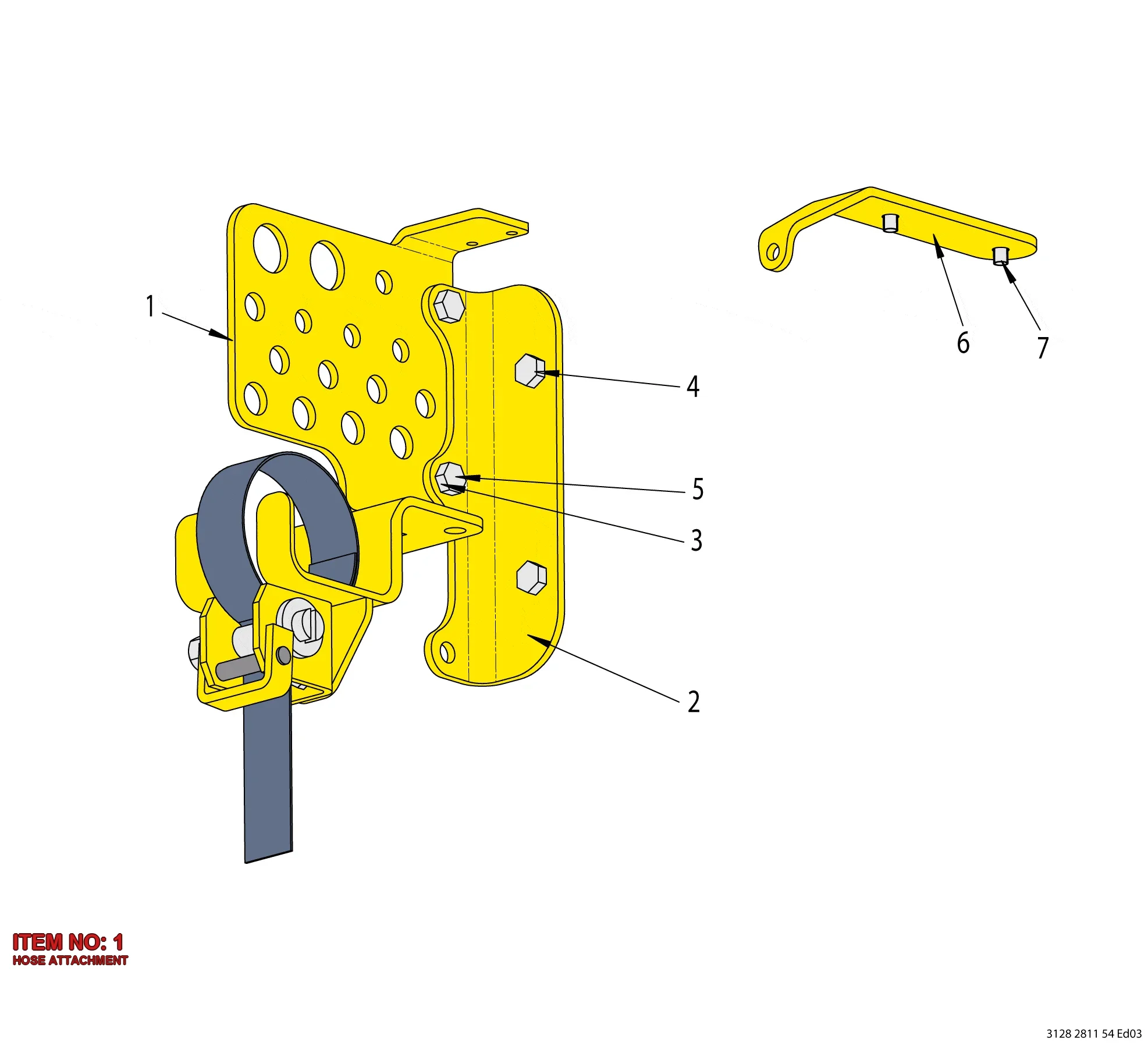 3128 2811 59 HOSE ATTACHMENT - Technical Drawing
