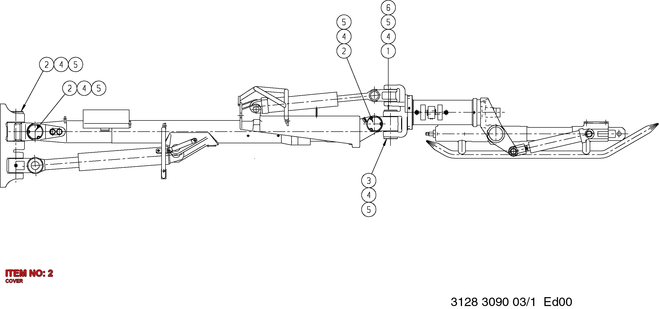 3128 2900 20 COVER - Technical Drawing