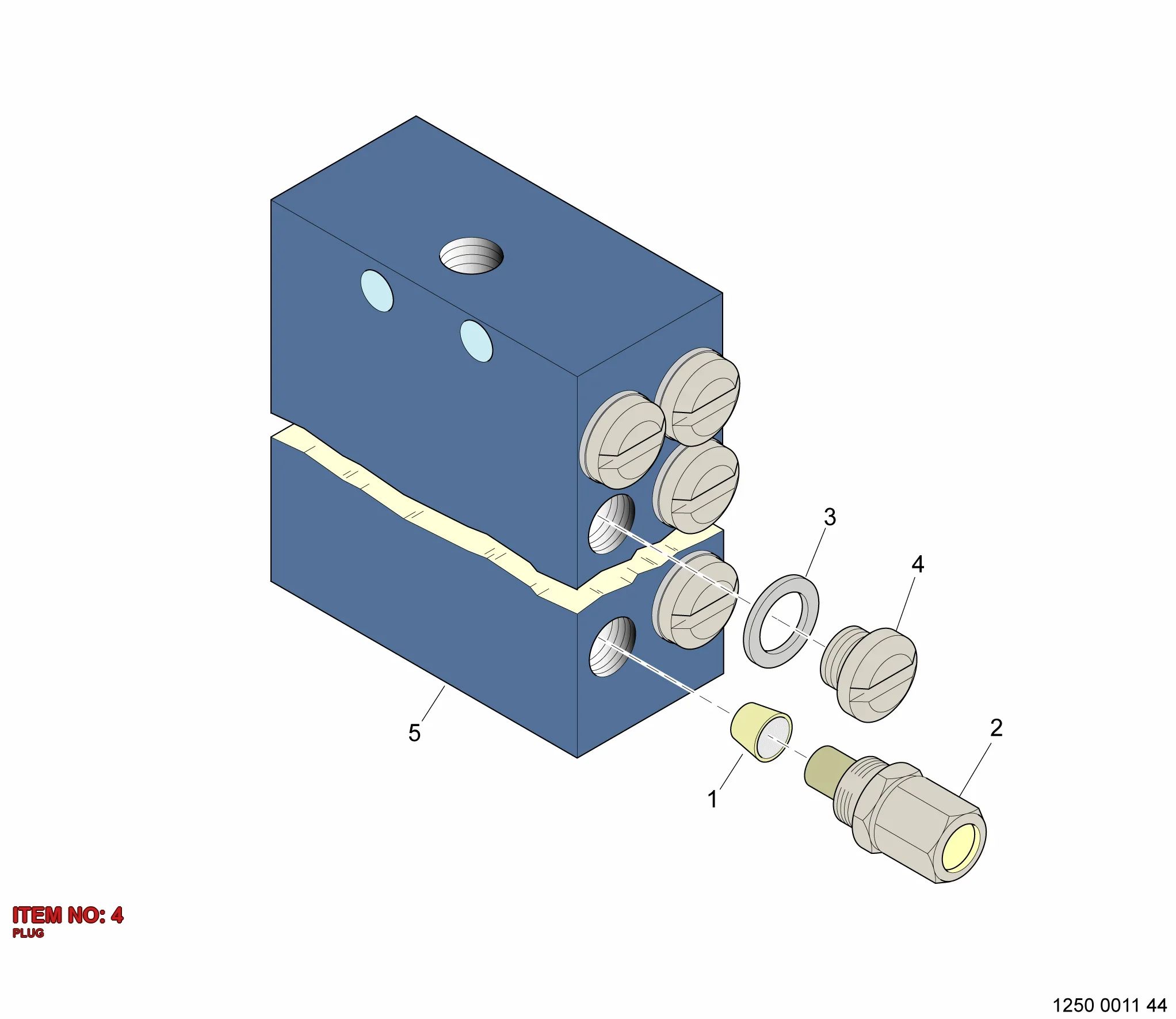 3128 3005 37 PLUG - Technical Drawing