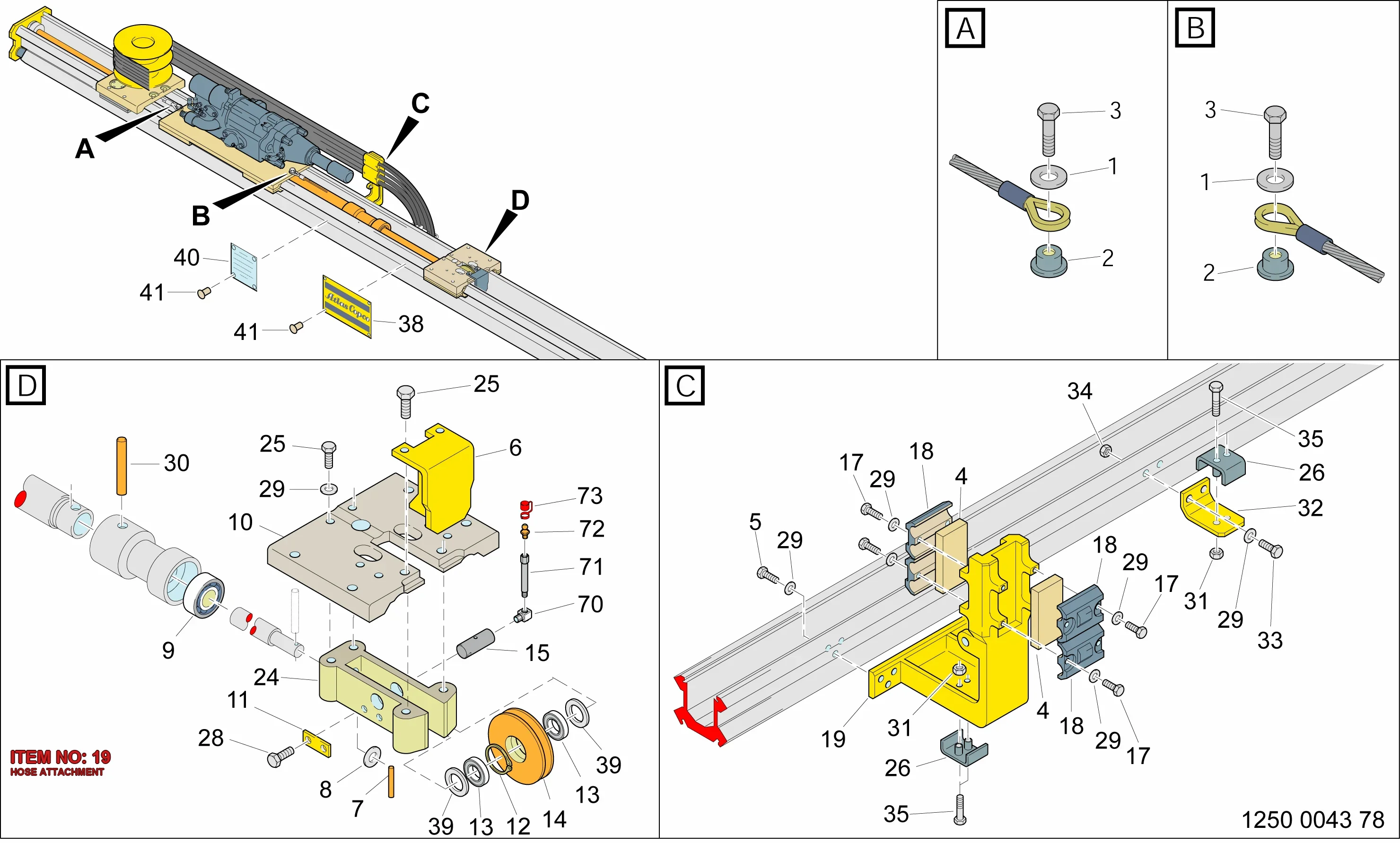 3128 3023 01 HOSE ATTACHMENT - Technical Drawing