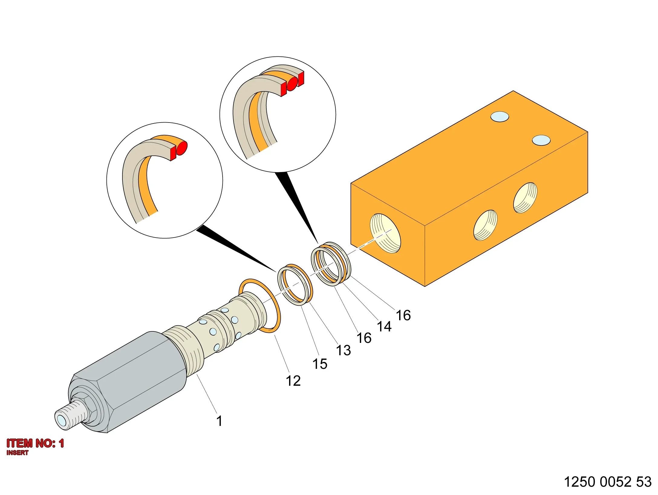 3128 3023 71 INSERT - Technical Drawing