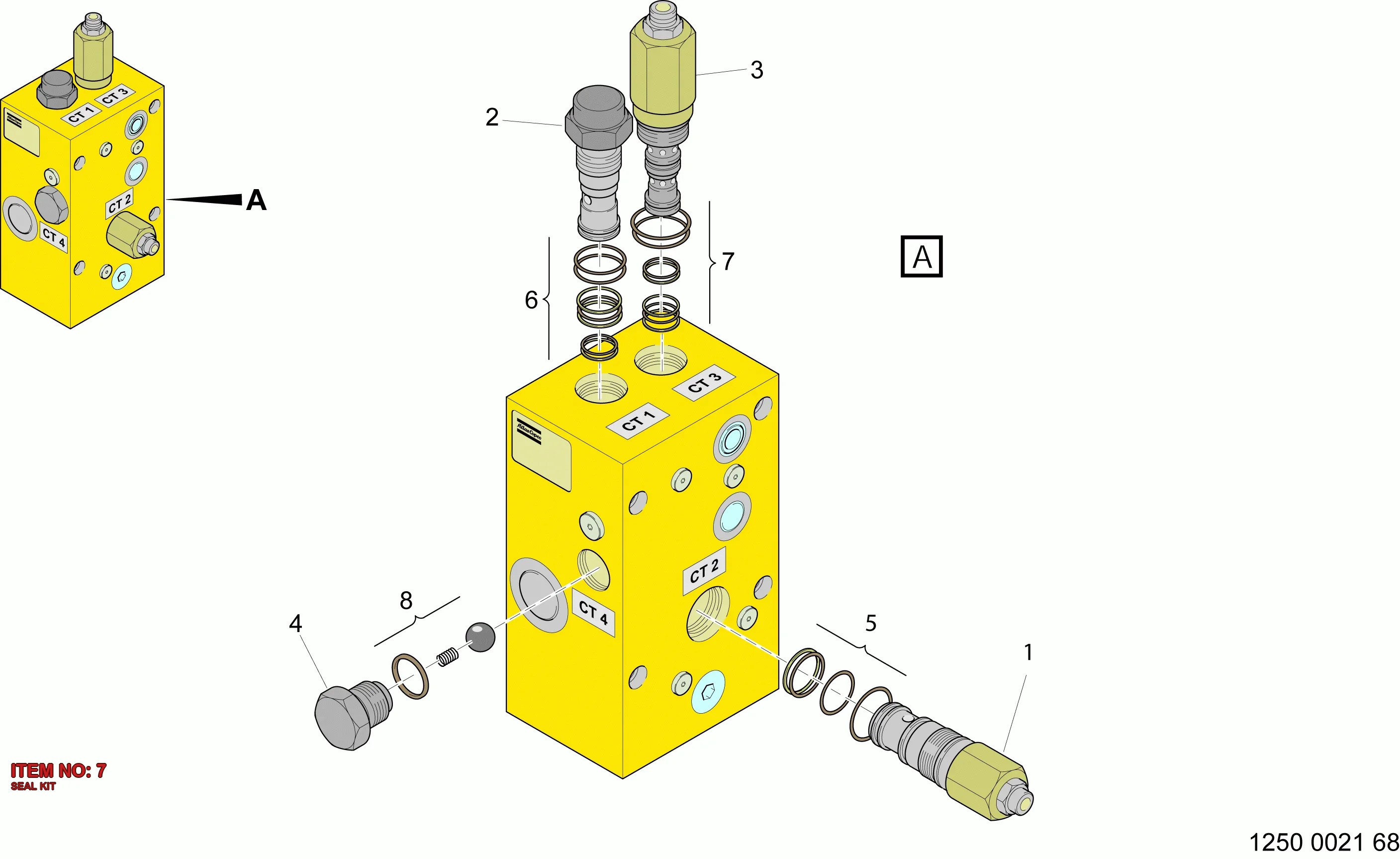 3128 3023 72 SEAL KIT - Technical Drawing