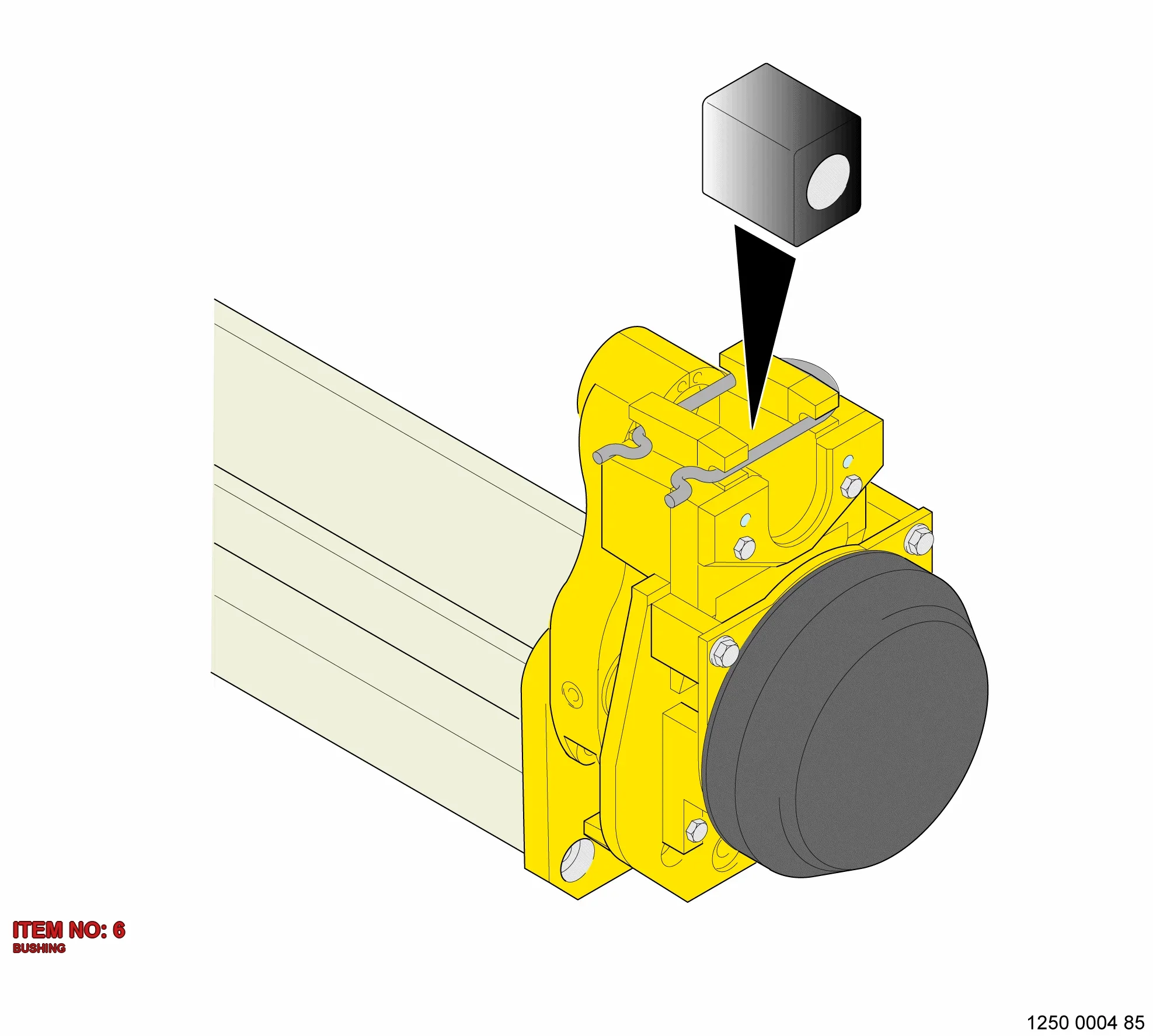 3128 3025 51 BUSHING - Technical Drawing