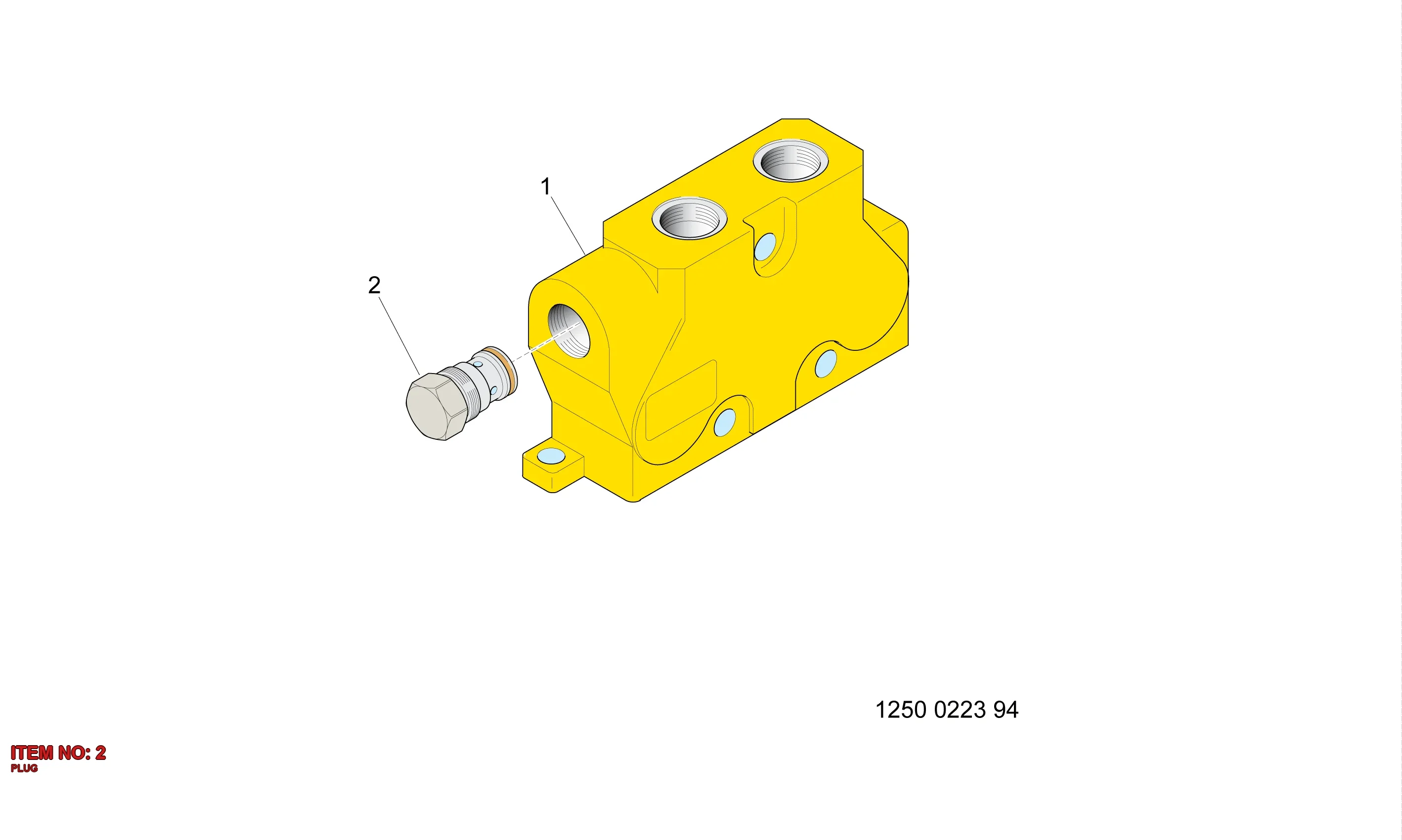 3128 3027 88 PLUG - Technical Drawing