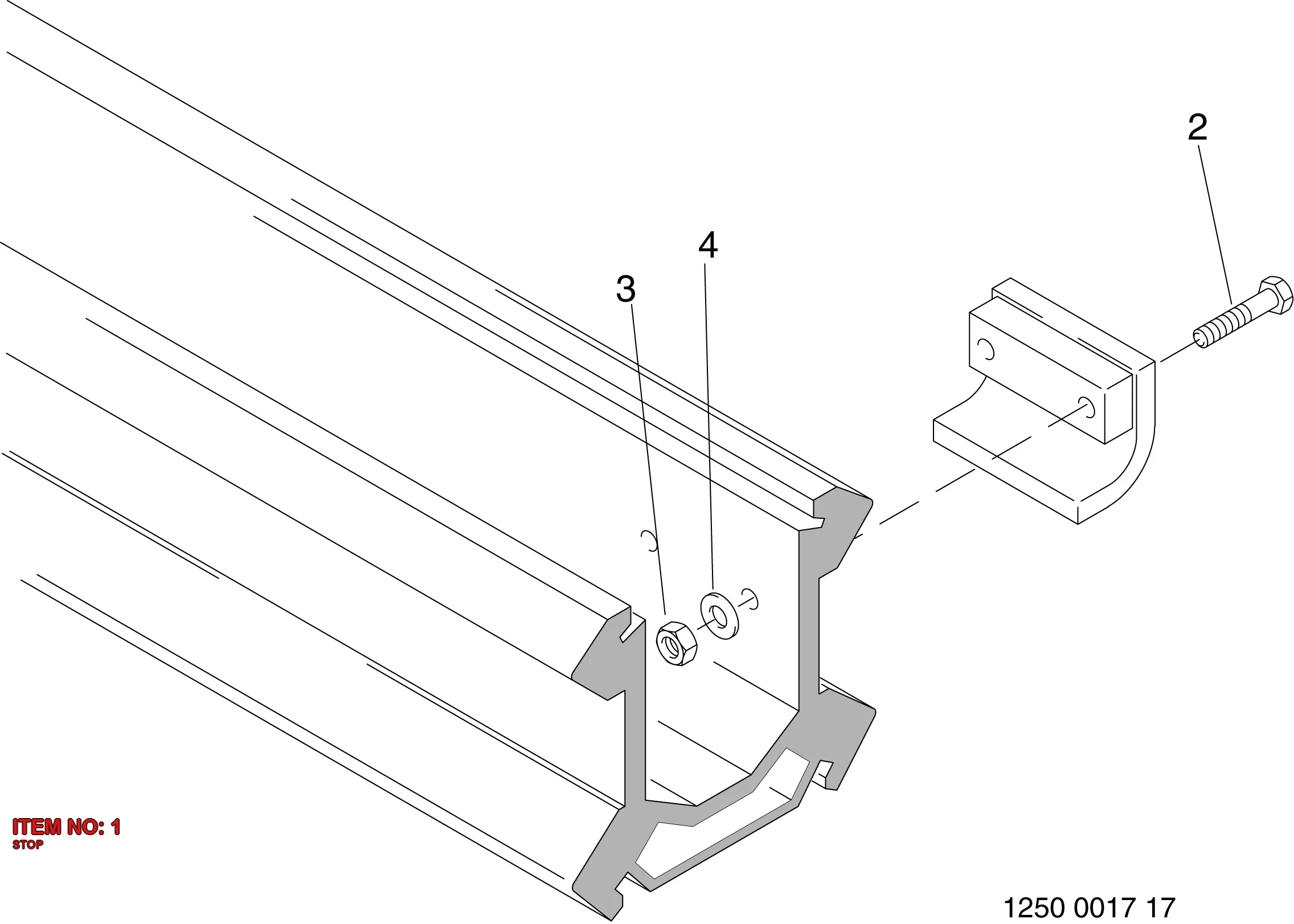 3128 3030 22 STOP - Technical Drawing