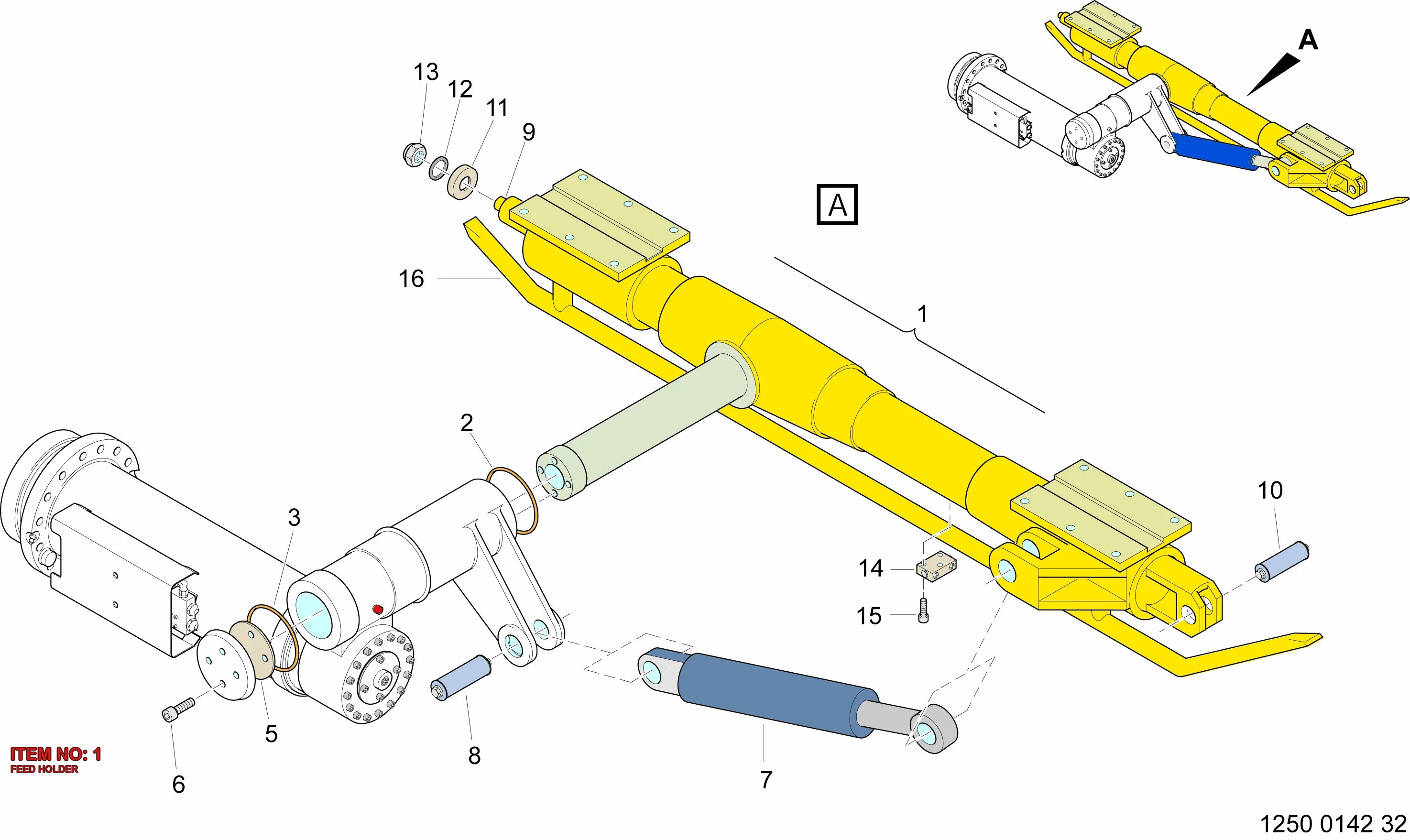 3128 3045 18 FEED HOLDER - Technical Drawing