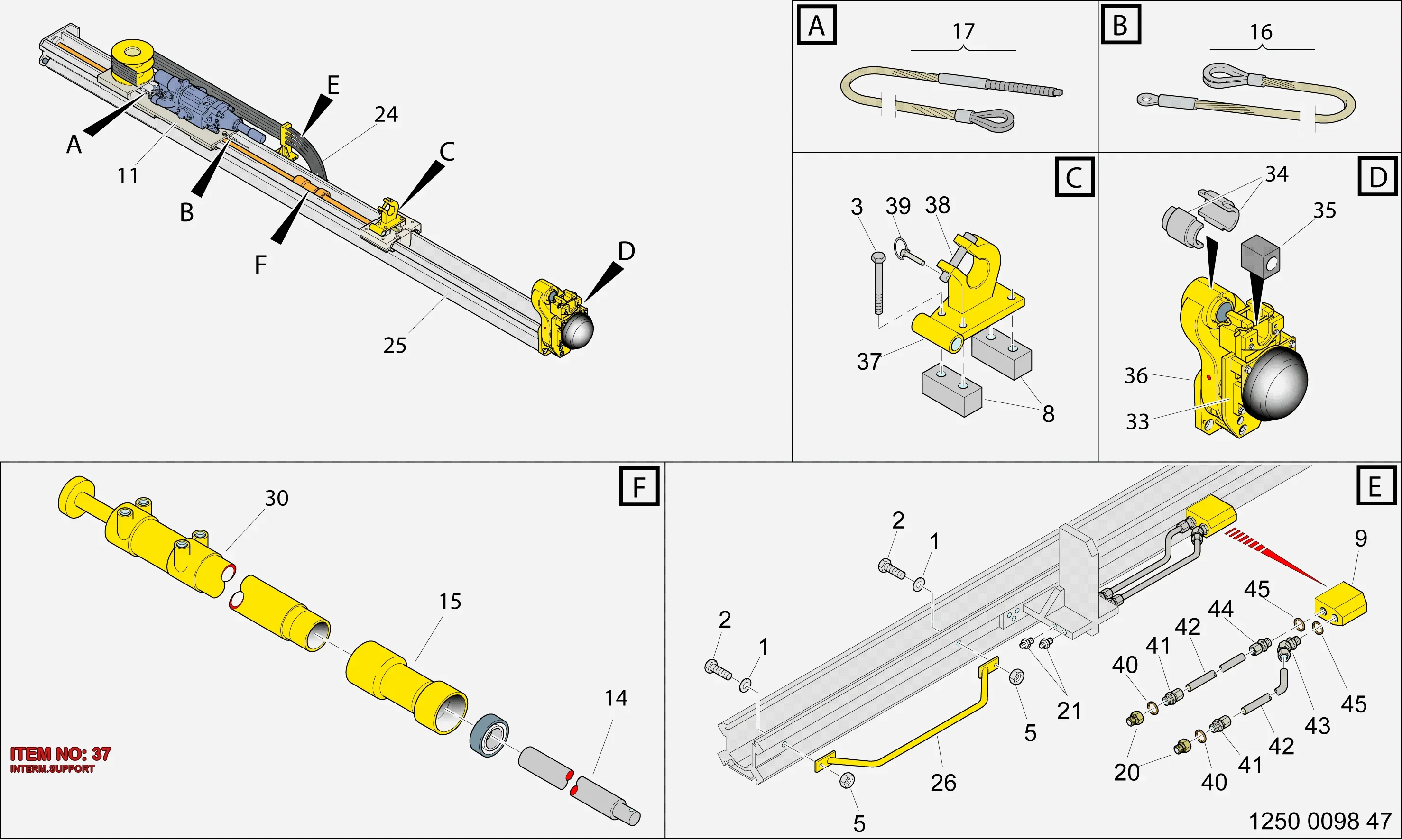 3128 3056 22 INTERM.SUPPORT - Technical Drawing
