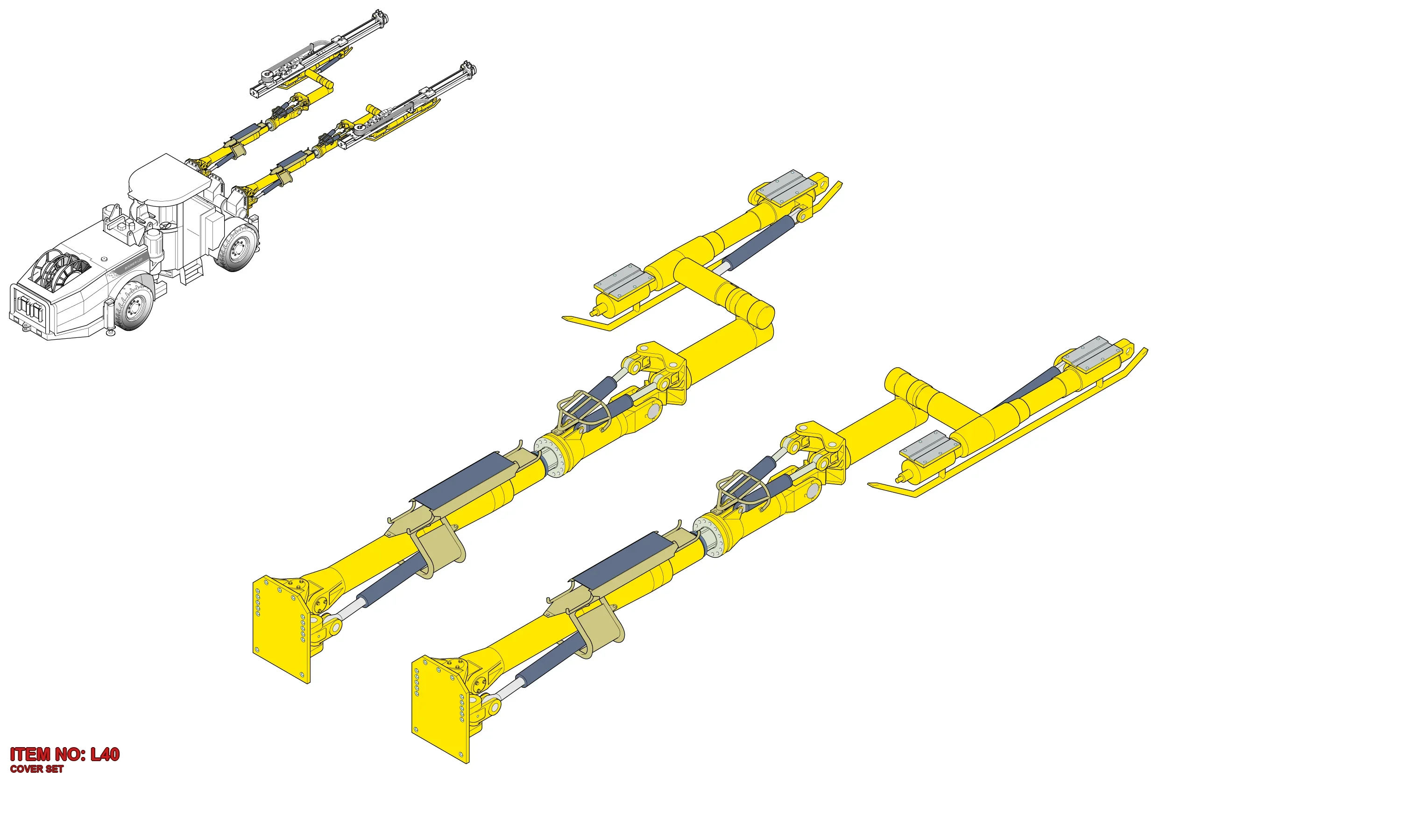 3128 3070 38 COVER SET - Technical Drawing