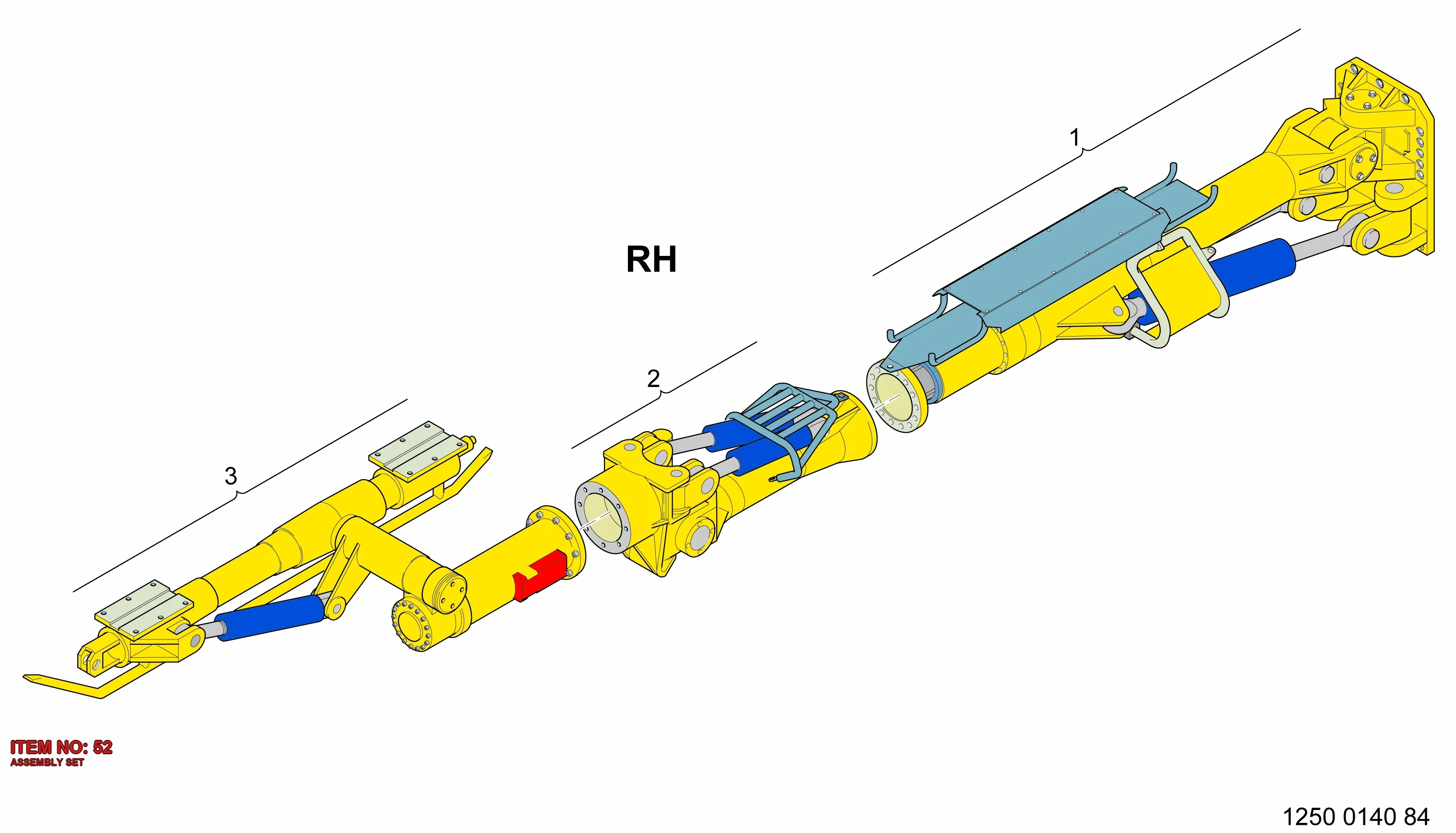 3128 3070 43 ASSEMBLY SET - Technical Drawing