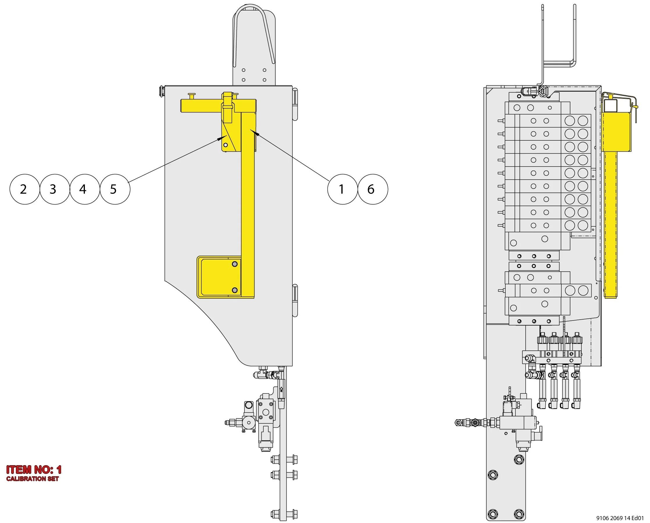 3128 3076 95 CALIBRATION SET - Technical Drawing