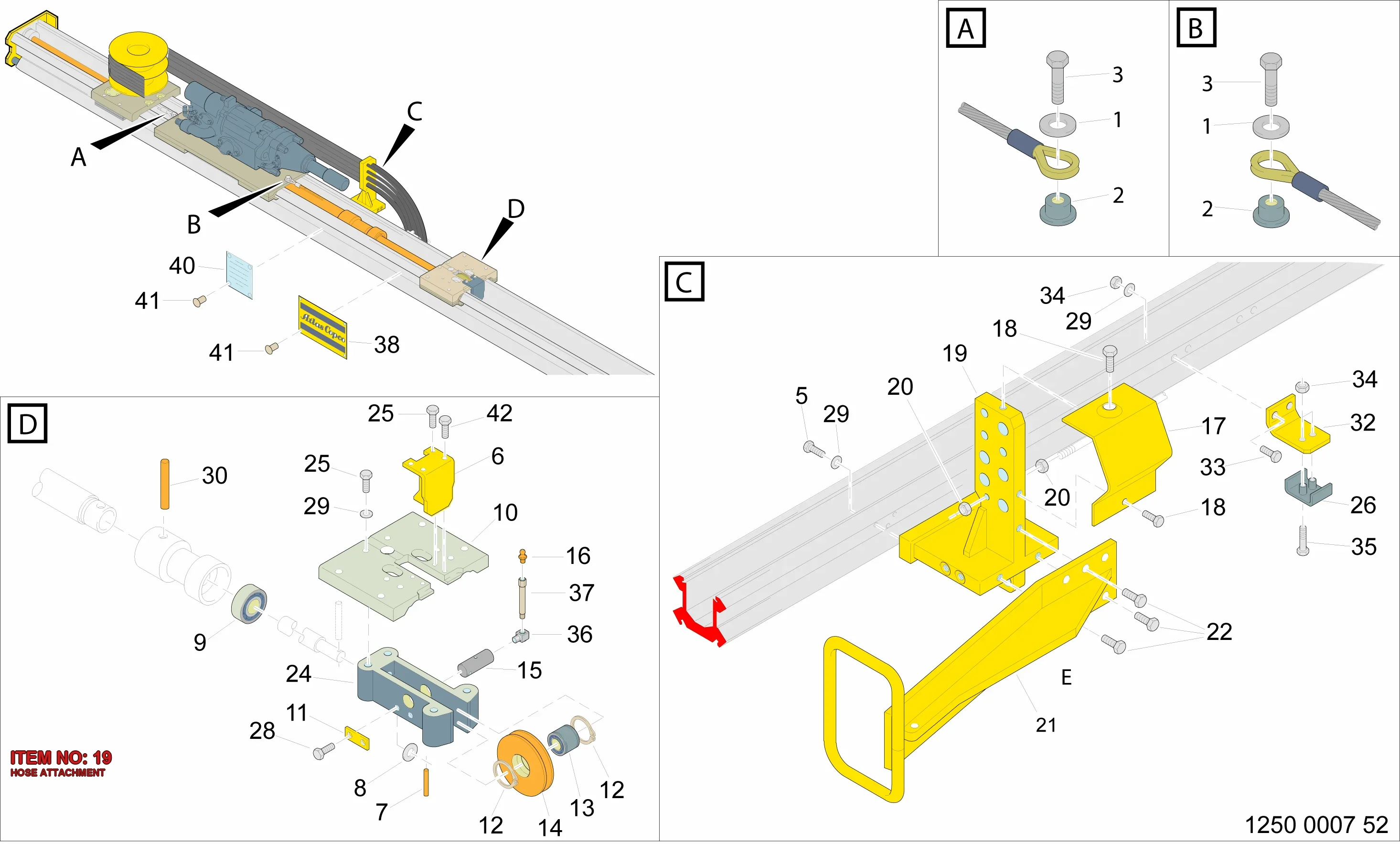 3128 3078 91 HOSE ATTACHMENT - Technical Drawing