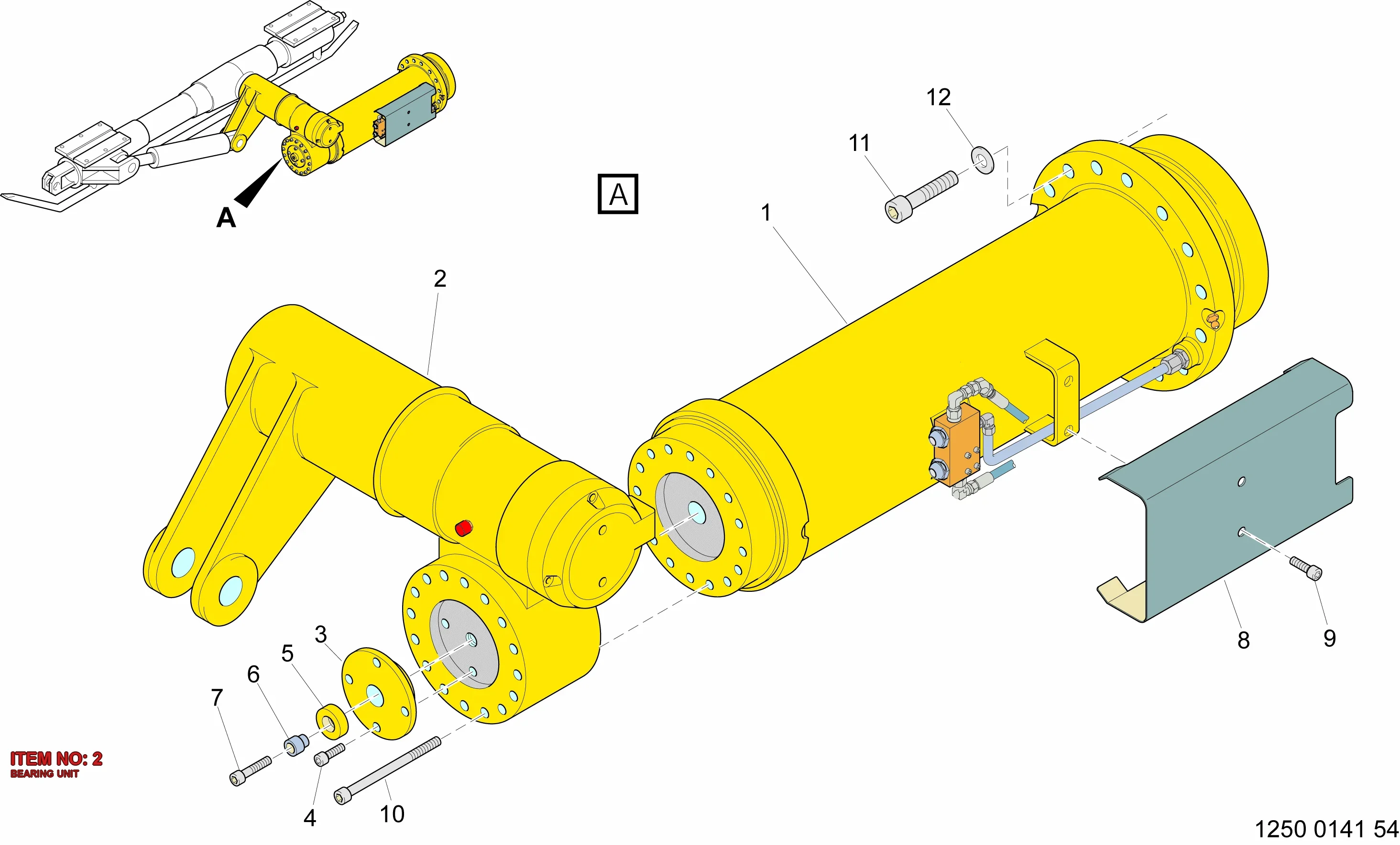 3128 3098 42 BEARING UNIT - Technical Drawing