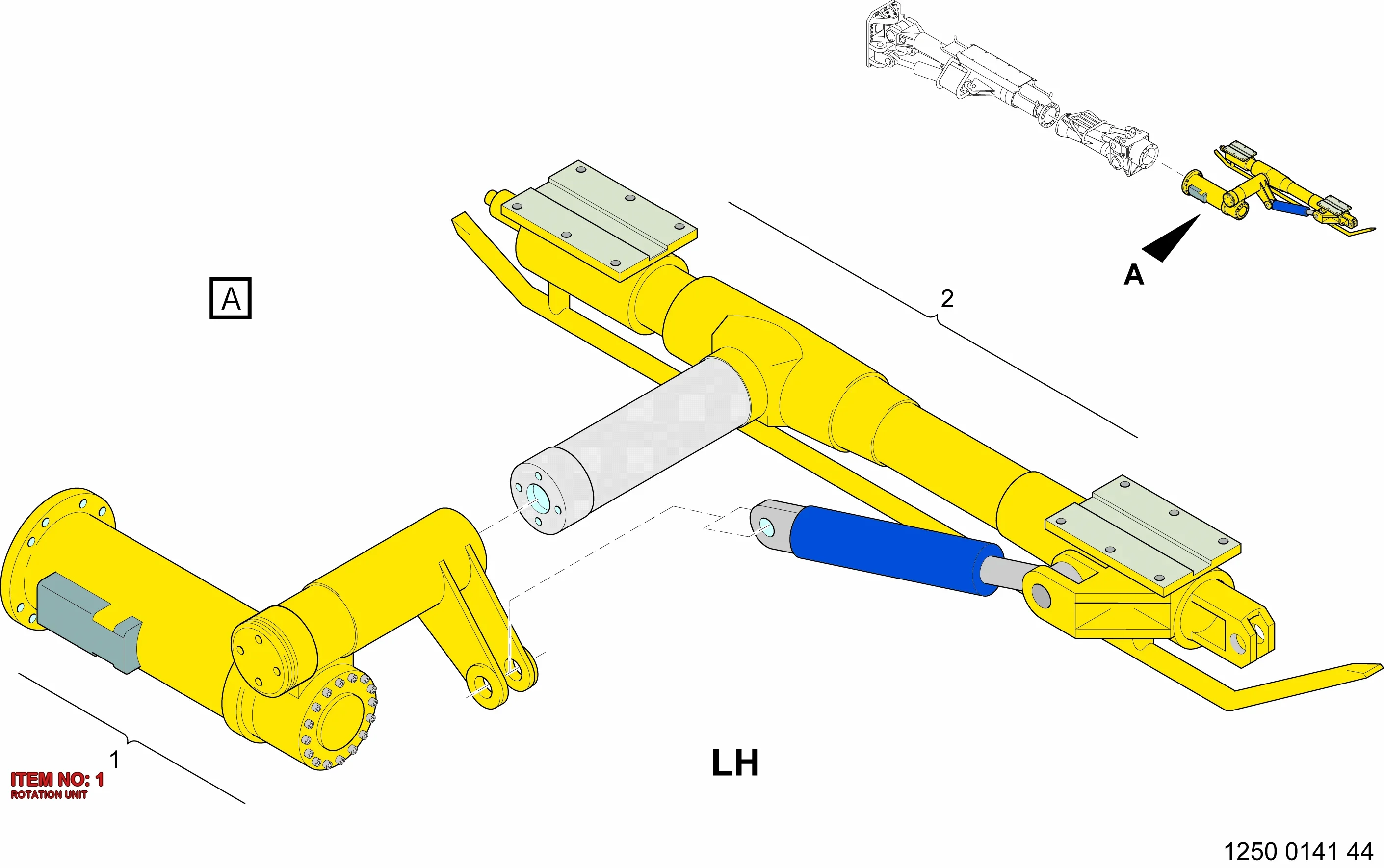 3128 3098 43 ROTATION UNIT - Technical Drawing