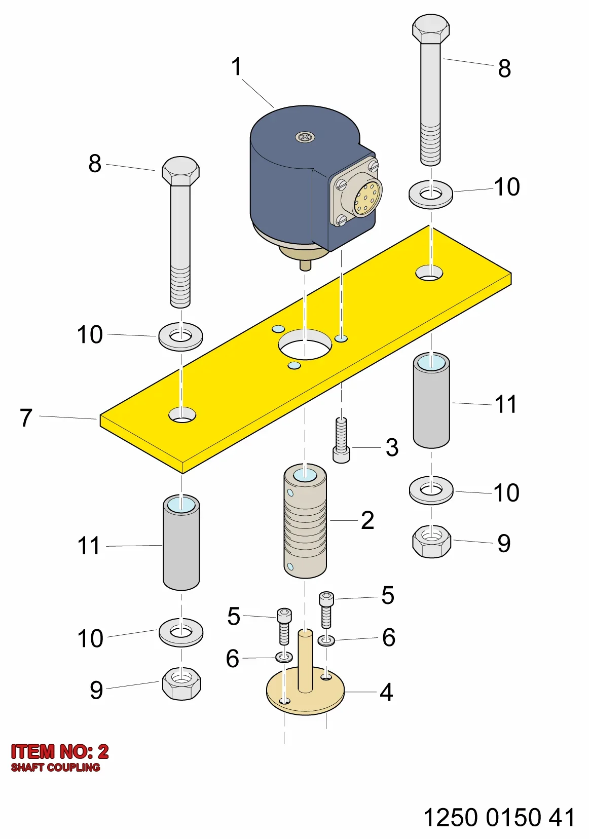 3128 3099 26 SHAFT COUPLING - Technical Drawing