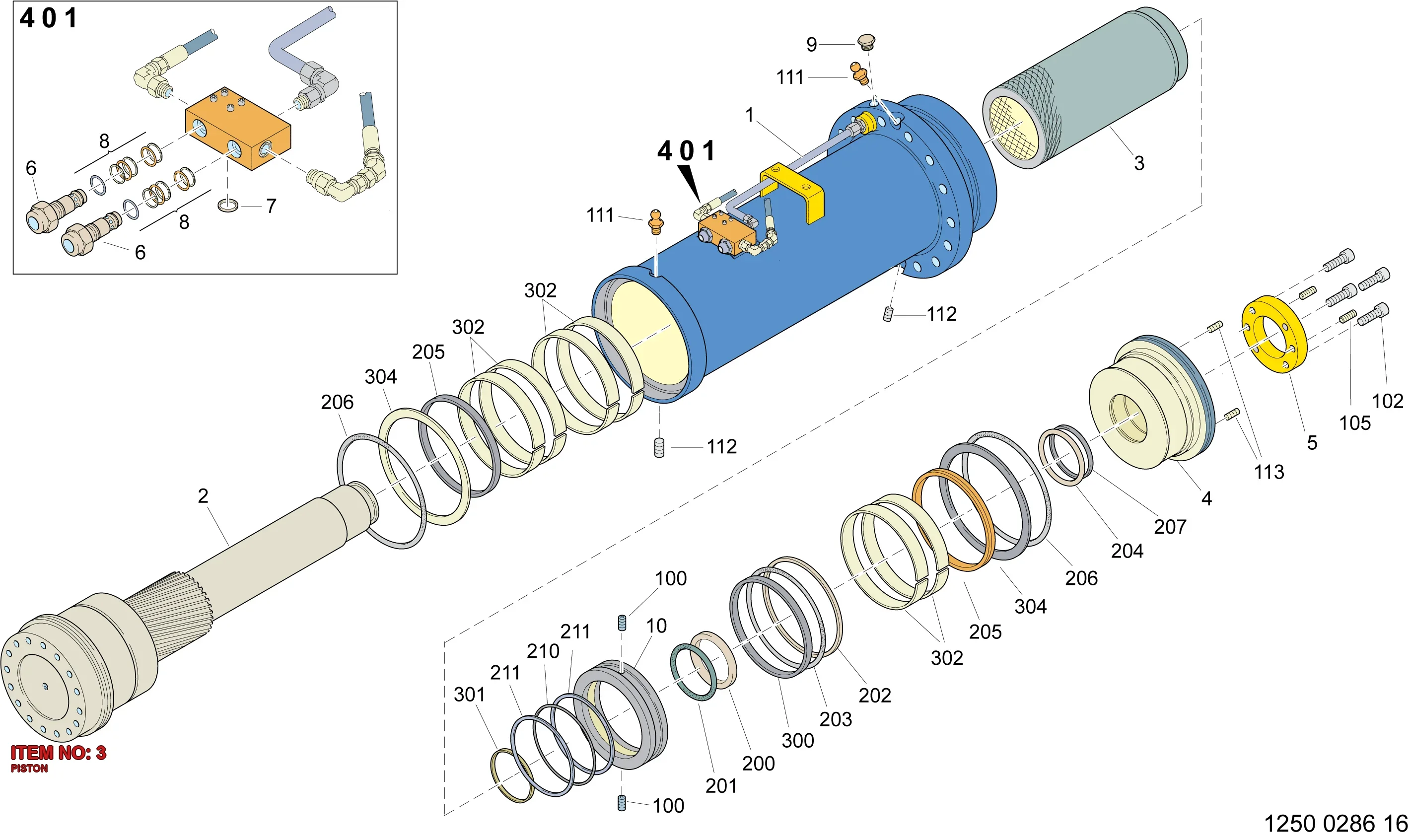 3128 3127 14 PISTON - Technical Drawing