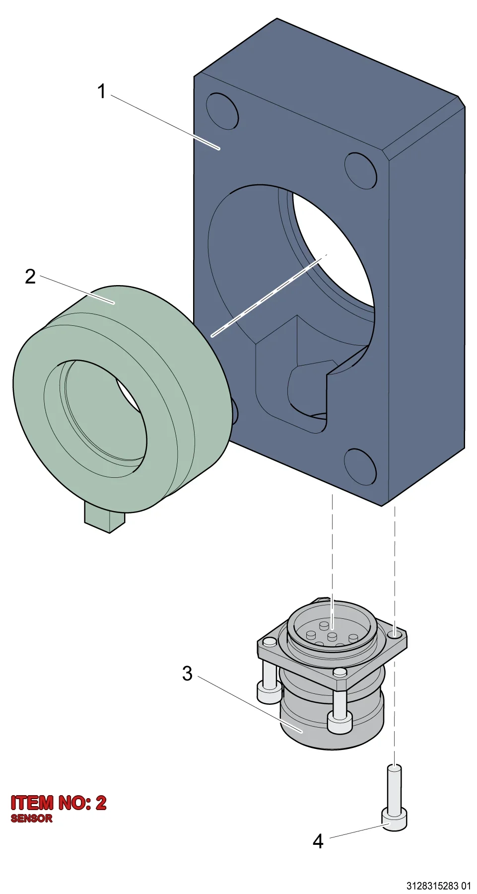 3128 3133 84 SENSOR - Technical Drawing