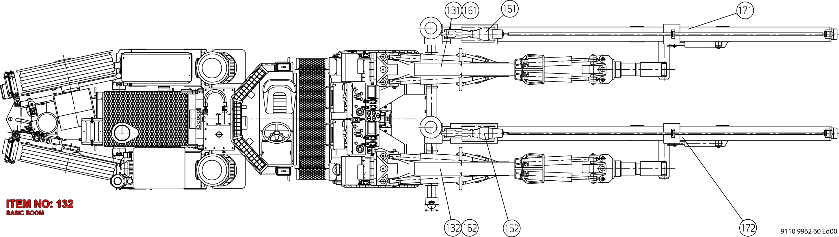 3128 3144 26 BASIC BOOM - Technical Drawing