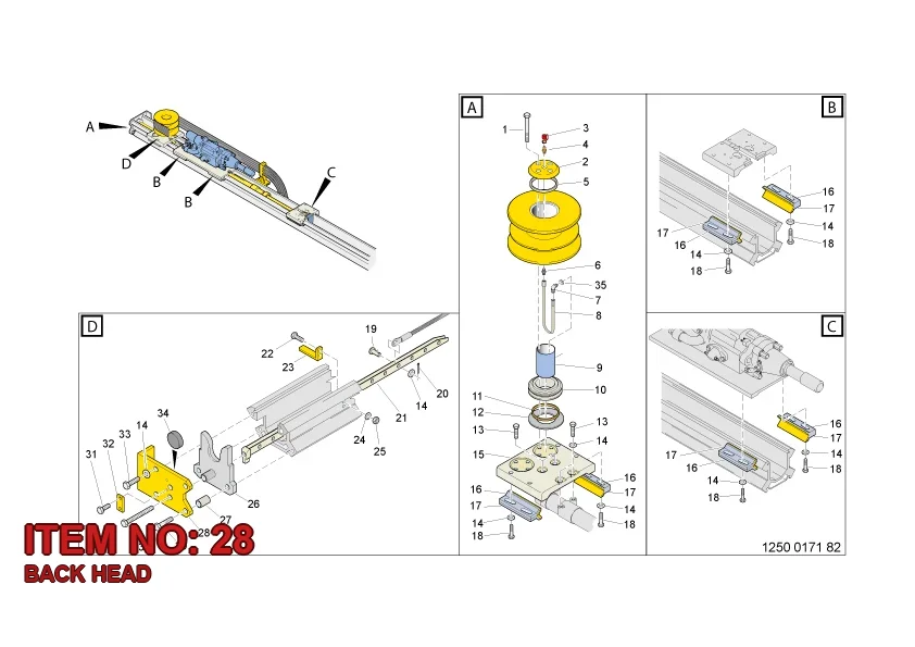 3128 3150 39 BACK HEAD - Technical Drawing