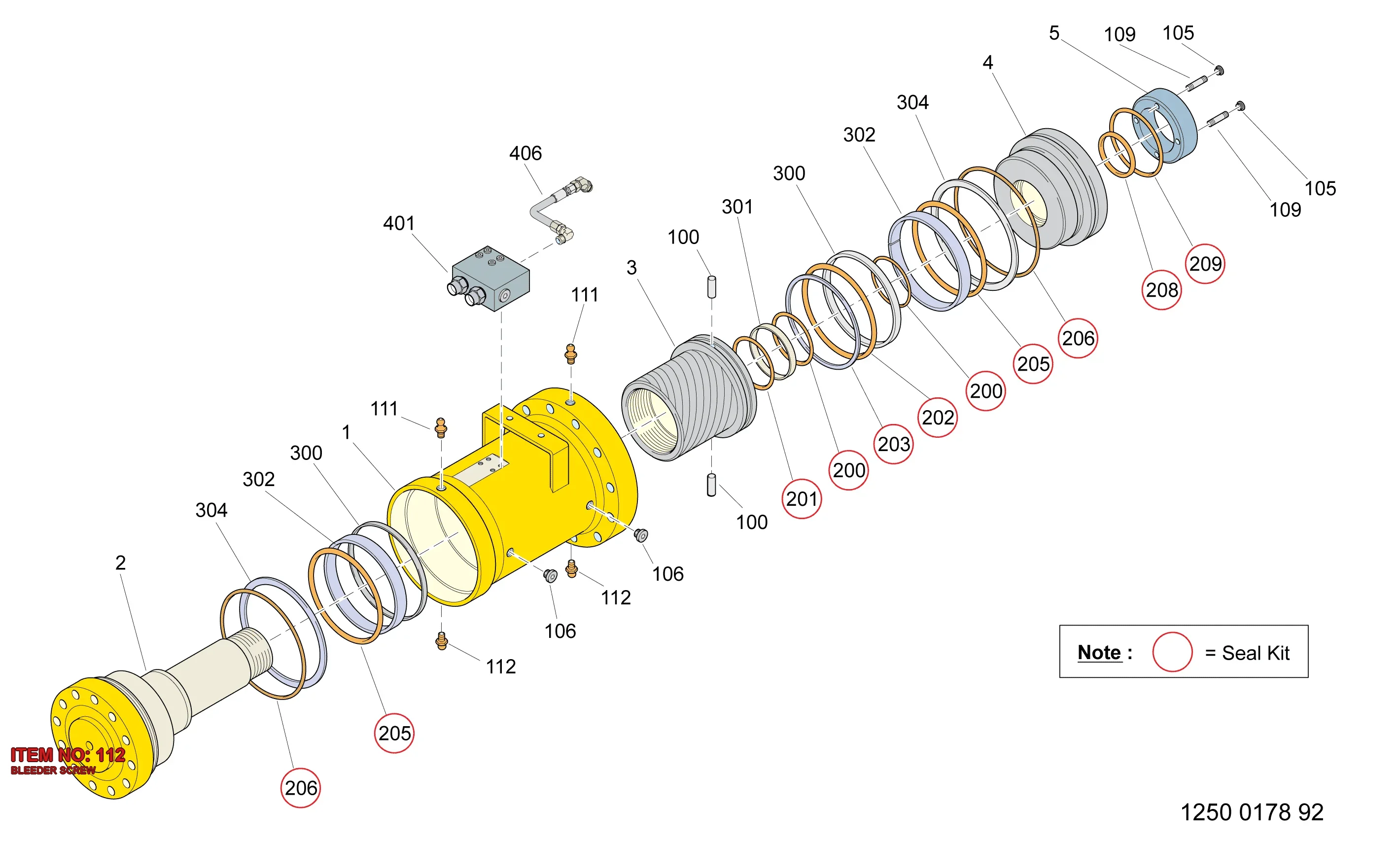 3128 3151 48 BLEEDER SCREW - Technical Drawing