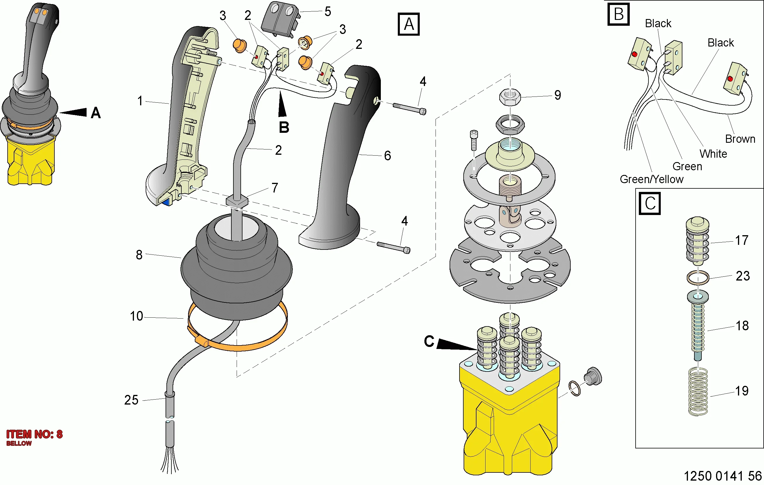 3128 3152 74 BELLOW - Technical Drawing