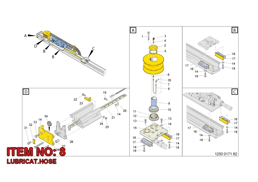 3128 3175 40 LUBRICAT.HOSE - Technical Drawing