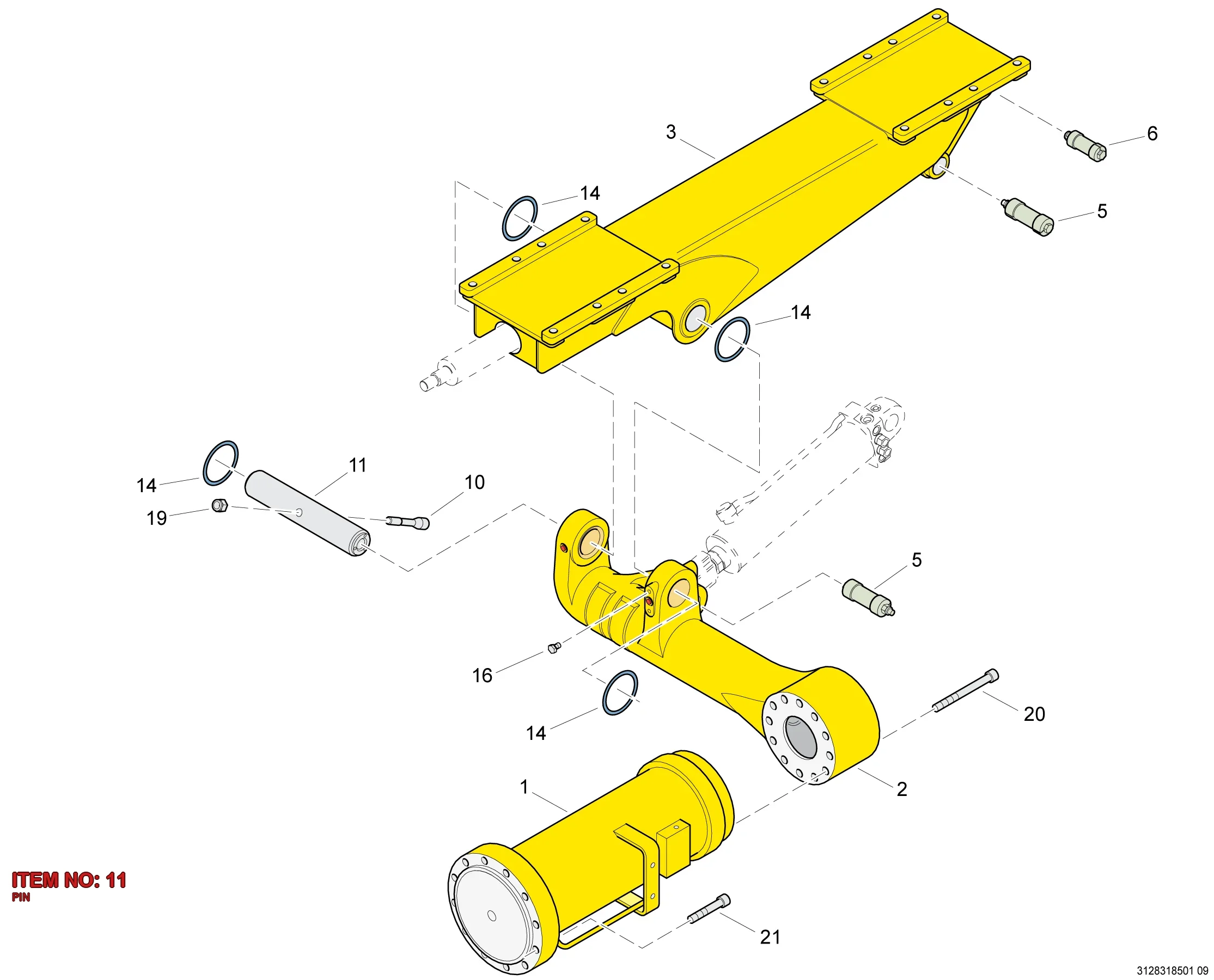 3128 3185 32 PIN - Technical Drawing