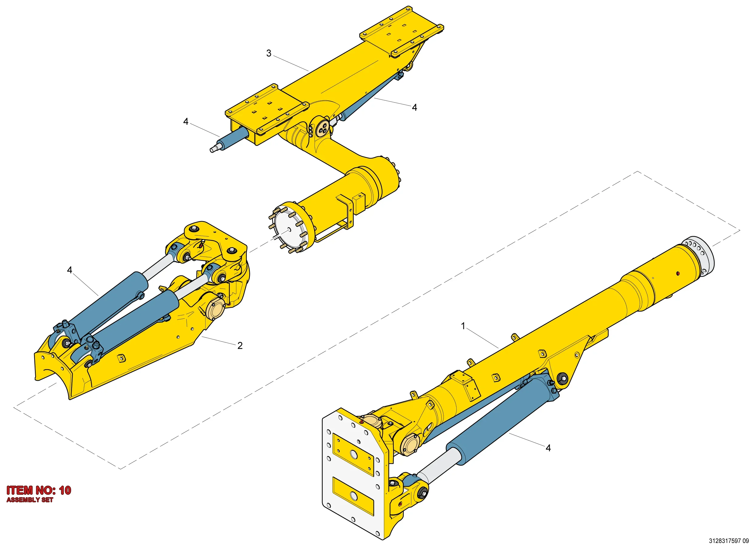 3128 3214 43 ASSEMBLY SET - Technical Drawing