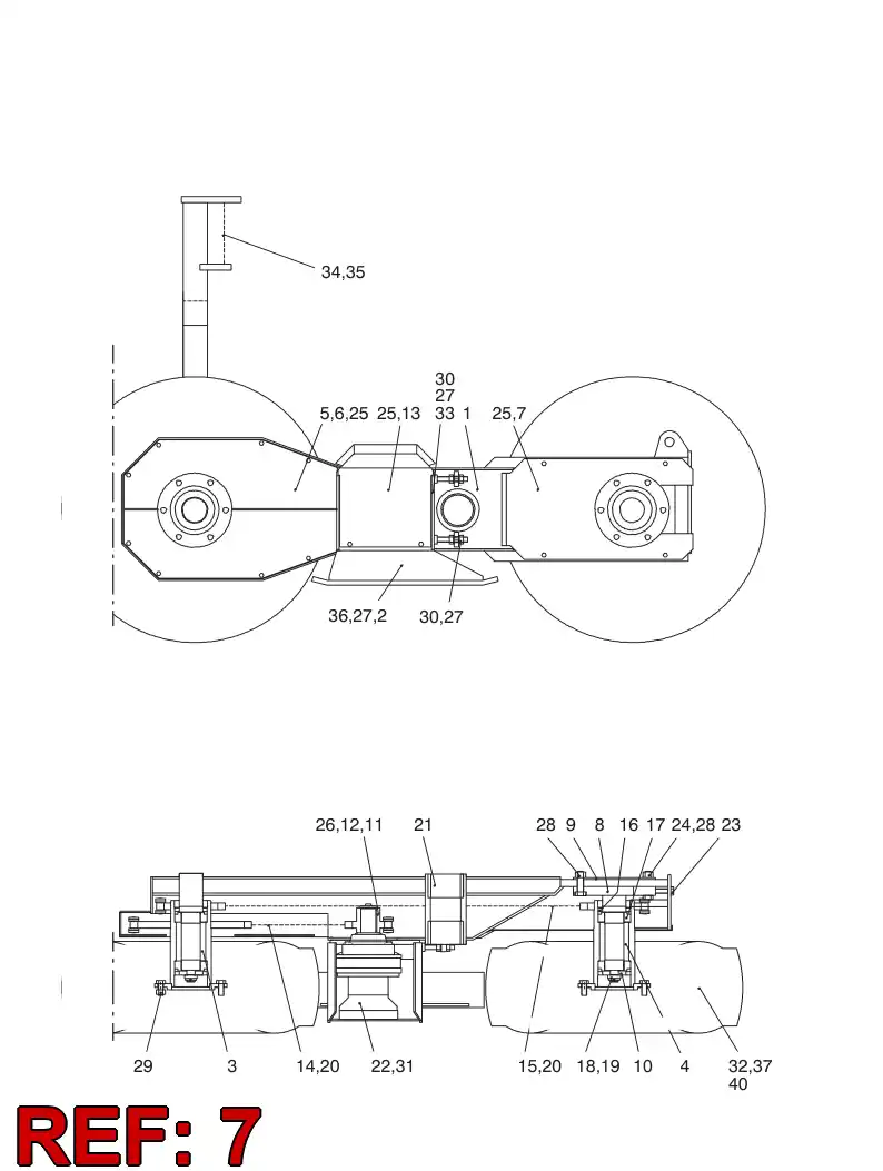 31302548 313 025 48 REAR CHAIN BOX - Sandvik Technical Drawing