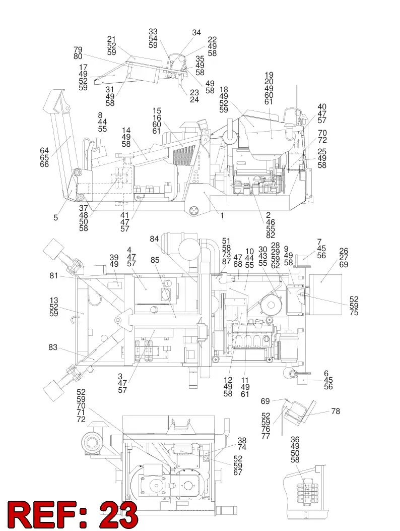 31308908 313 089 08 SUPPORT - Sandvik Technical Drawing