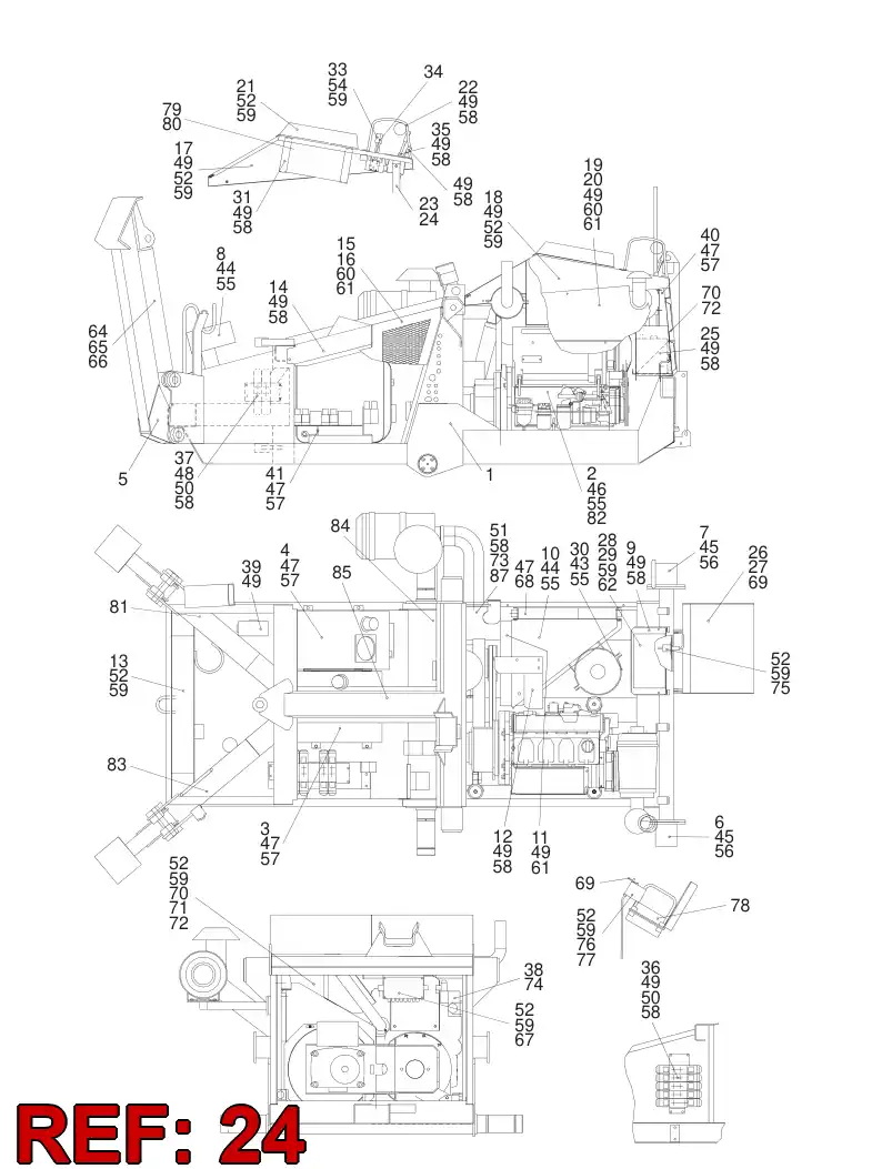 31309078 313 090 78 SUPPORT - Sandvik Technical Drawing
