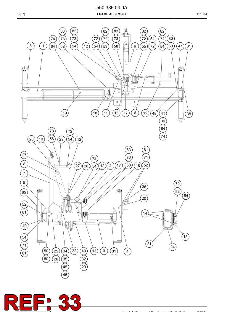 31316918a 313 169 18a Supporting block - Sandvik Technical Drawing