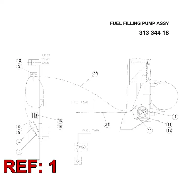 31334268 313 342 68 FILLING PUMP - Sandvik Technical Drawing