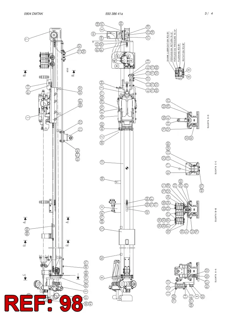 31351608 313 516 08 BRACKET - Sandvik Technical Drawing