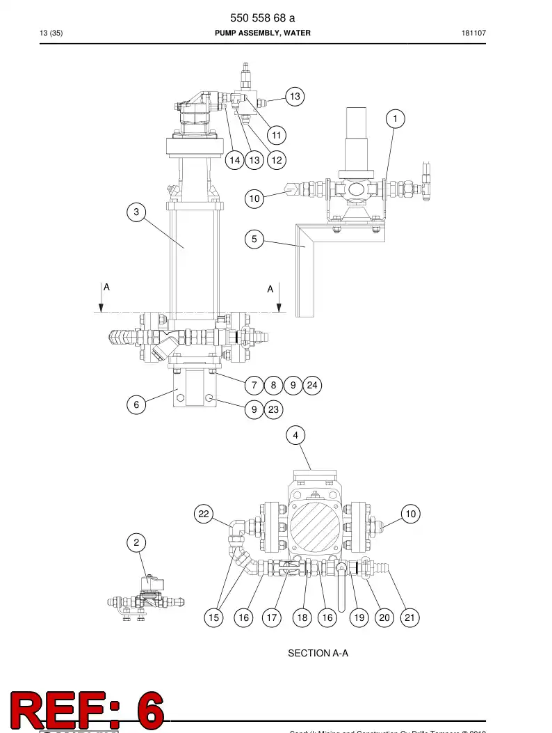 31352738a 313 527 38a BRACKET - Sandvik Technical Drawing