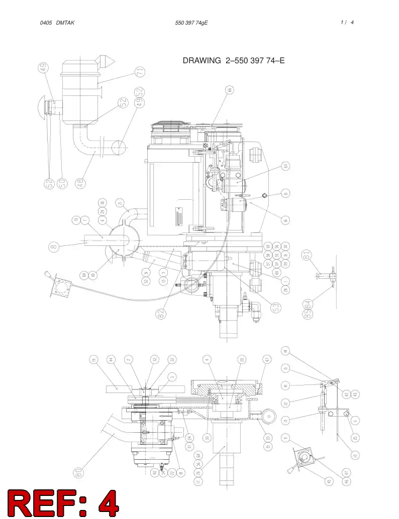 31408768 314 087 68 PRIMARY PULLEY - Sandvik Technical Drawing