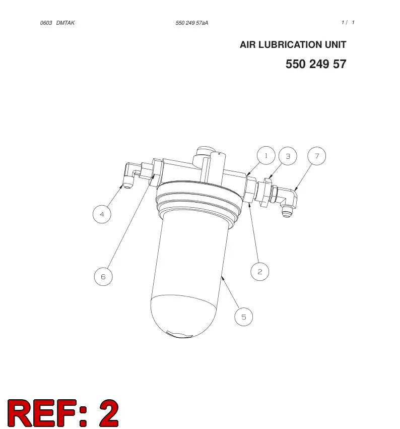31440548 314 405 48 OILER FITTING - Sandvik Technical Drawing