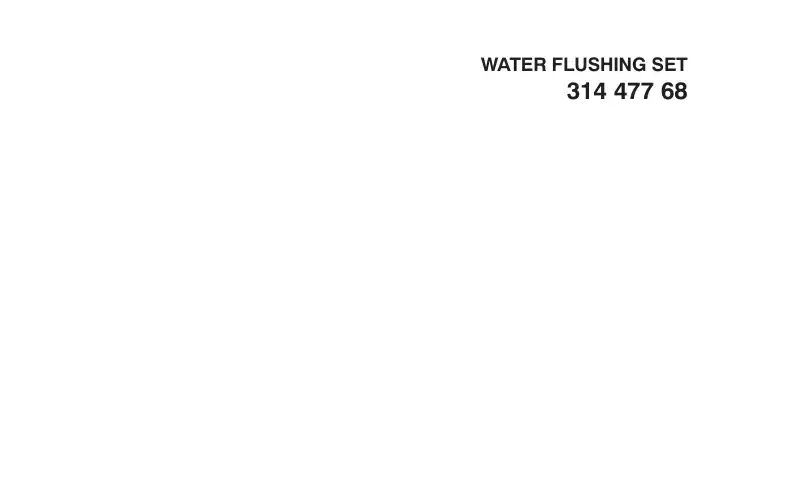 31447768 314 477 68 WATER FLUSHING SET - Sandvik Technical Drawing