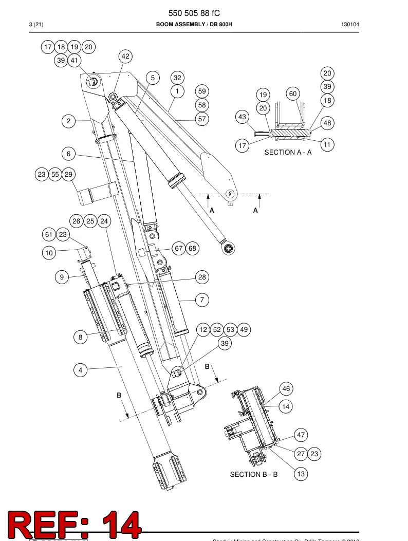 31452598a 314 525 98a Spacer - Sandvik Technical Drawing