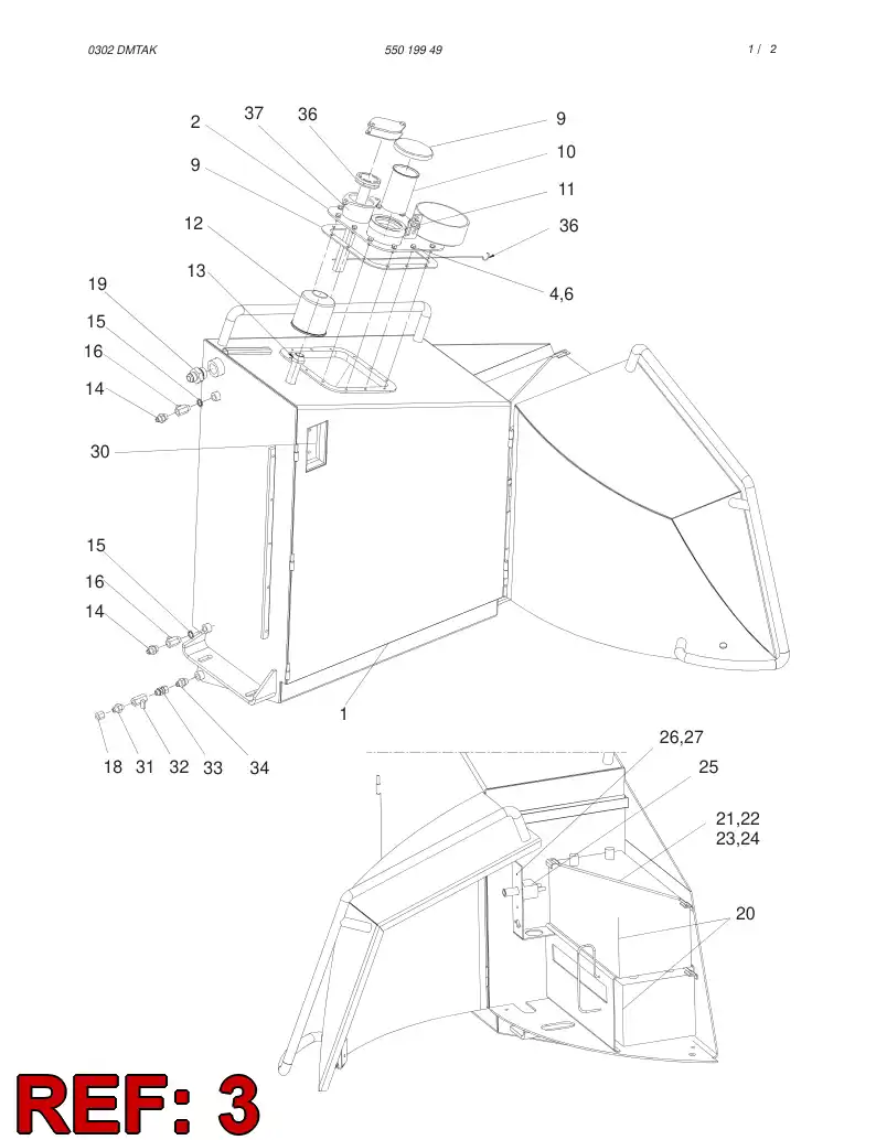 31481438 314 814 38 COVER - Sandvik Technical Drawing