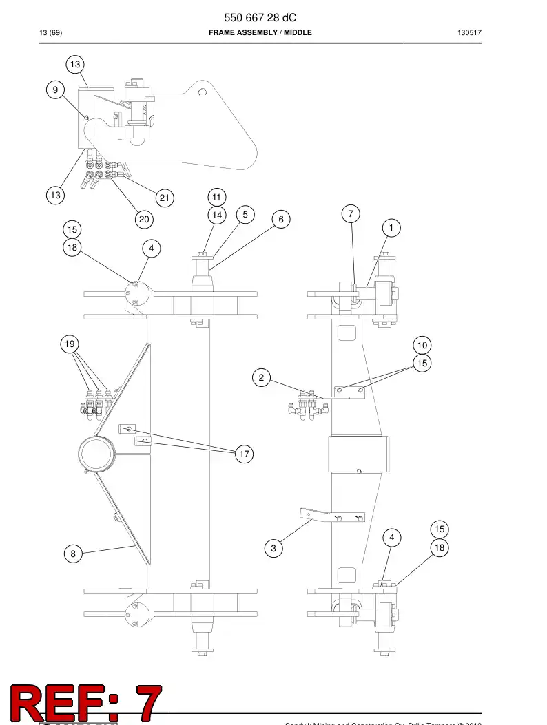 31490458 314 904 58 Bushing - Sandvik Technical Drawing