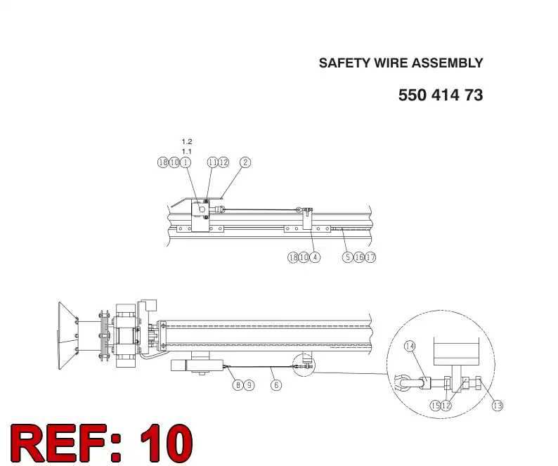 31498148 314 981 48 FASTENING PIECE - Sandvik Technical Drawing