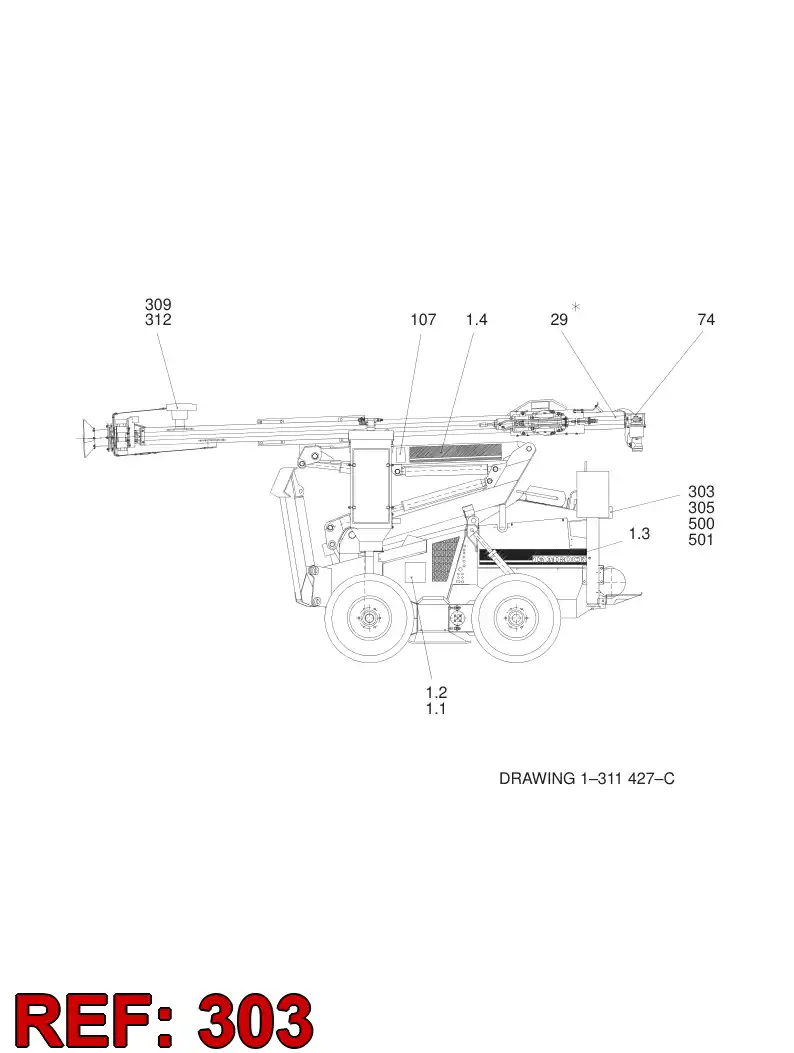 31498968 314 989 68 BRACKET - Sandvik Technical Drawing