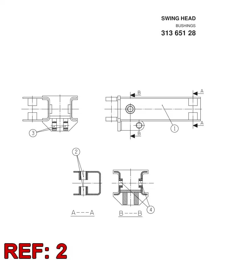 31500268 315 002 68 Bushing, Bearing - Sandvik Technical Drawing