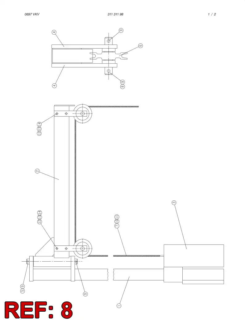 31513758 315 137 58 Pin - Sandvik Technical Drawing