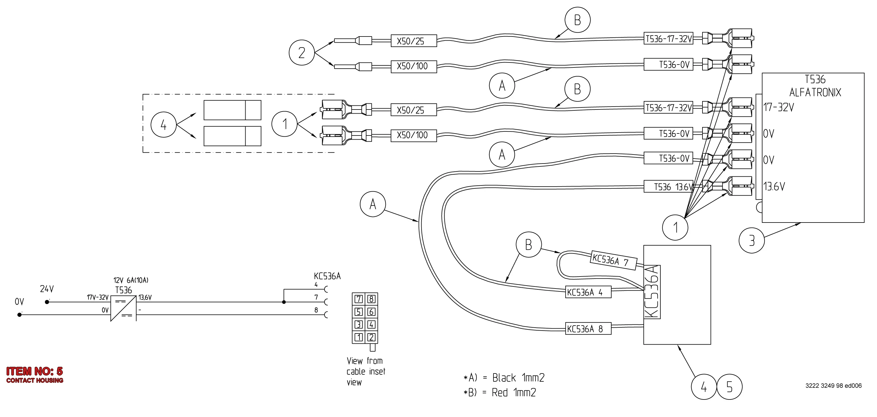 3176 0003 71 CONTACT HOUSING - Technical Drawing