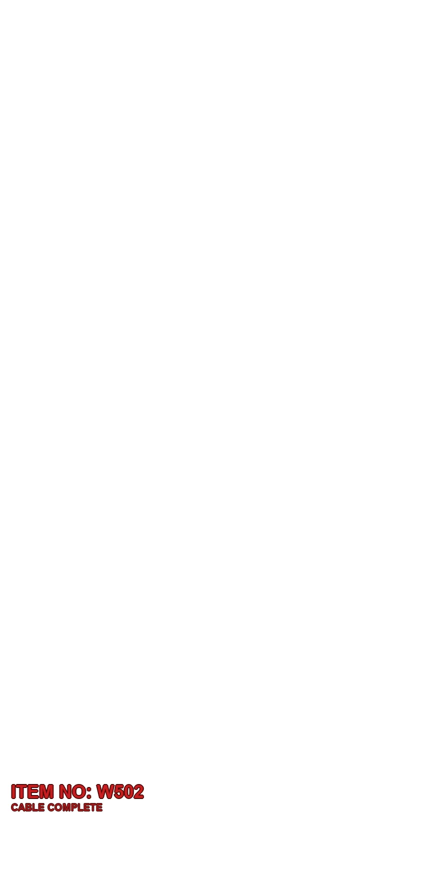 3176 0013 68 CABLE COMPLETE - Technical Drawing