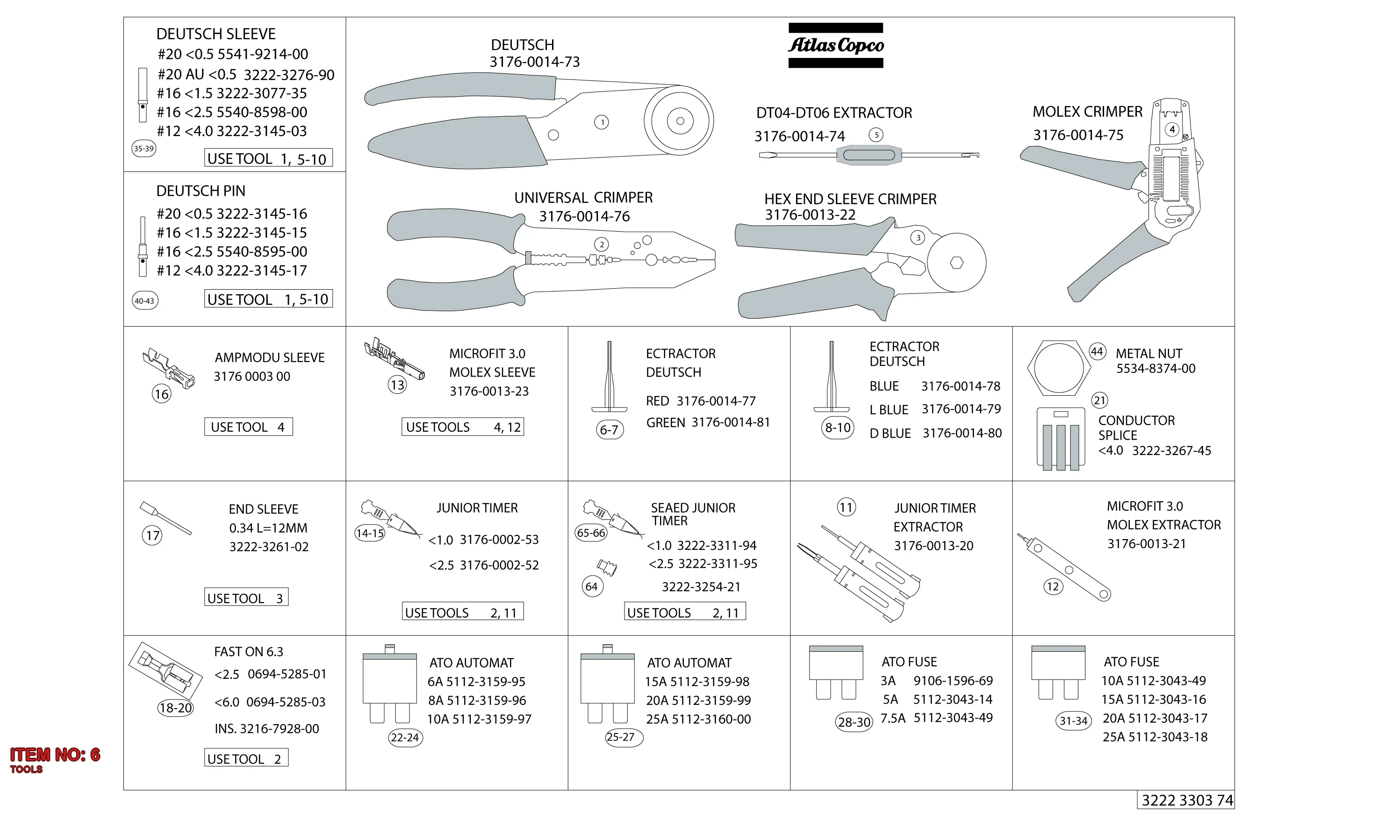 3176 0014 77 TOOLS - Technical Drawing