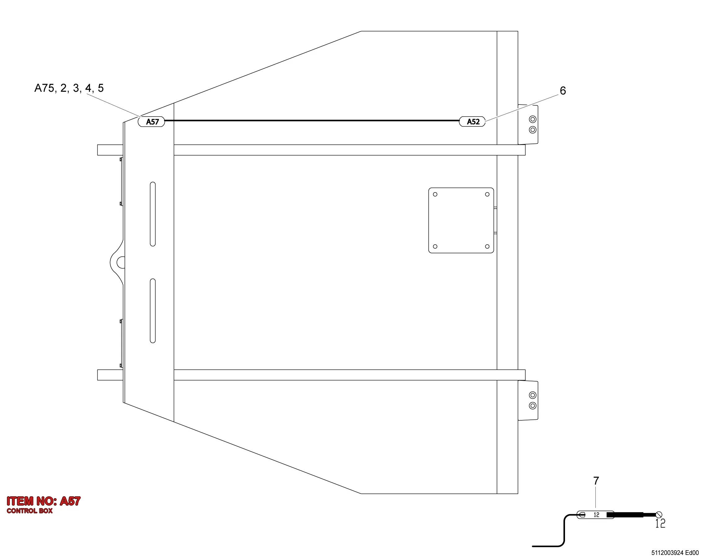 3176 0029 22 CONTROL BOX - Technical Drawing